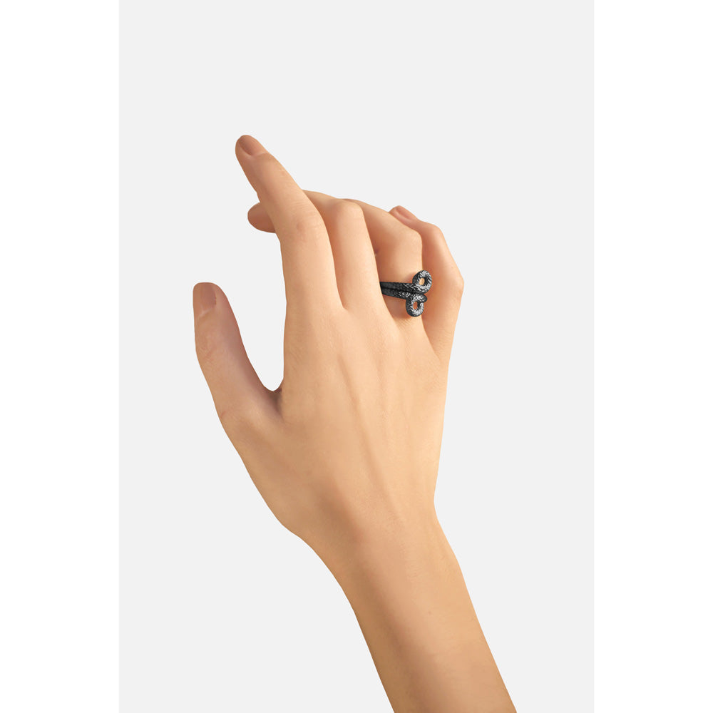 Twisted Tales Ring in Black