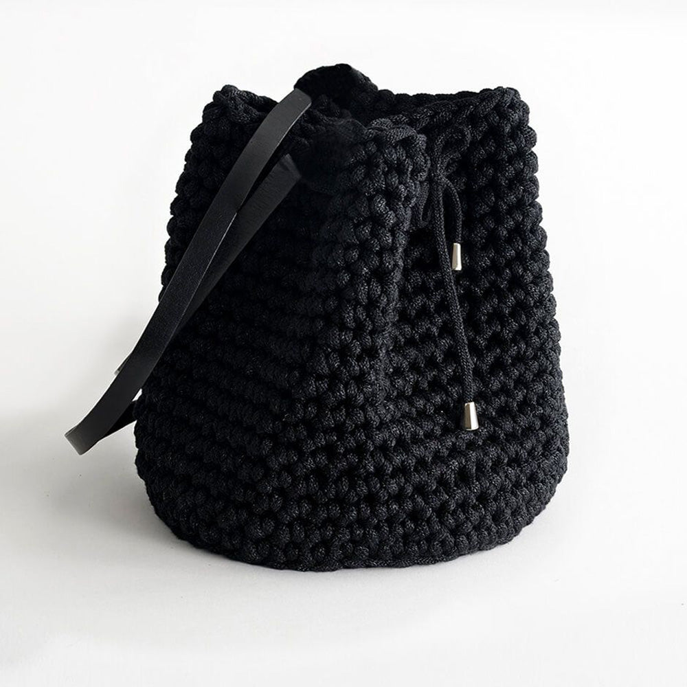 Handmade Bucket Bag - Black