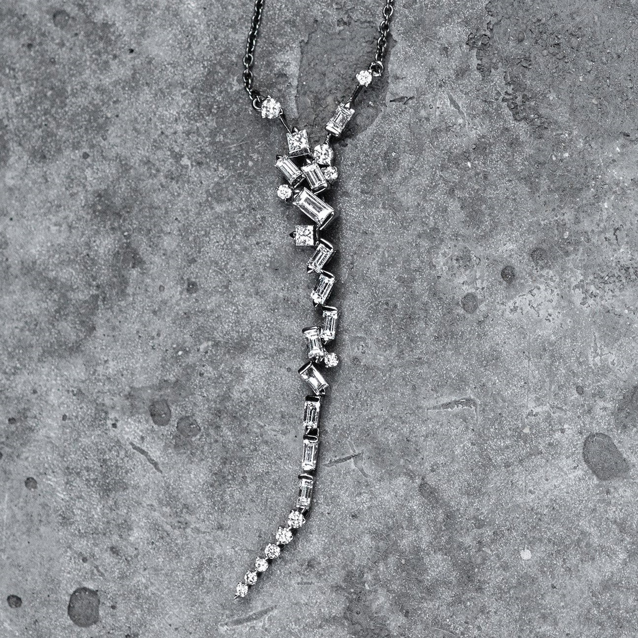 Cosmic Long Drop Necklace