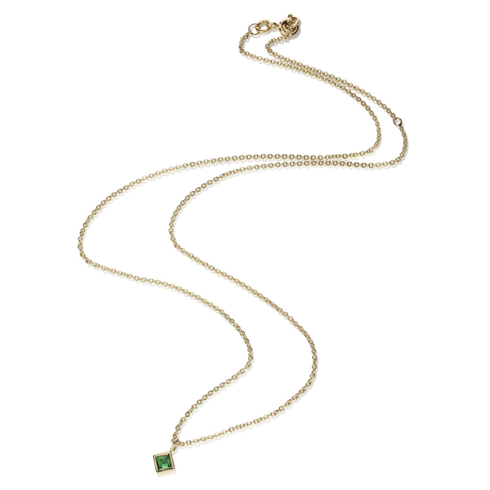 Fan Emerald Pendant