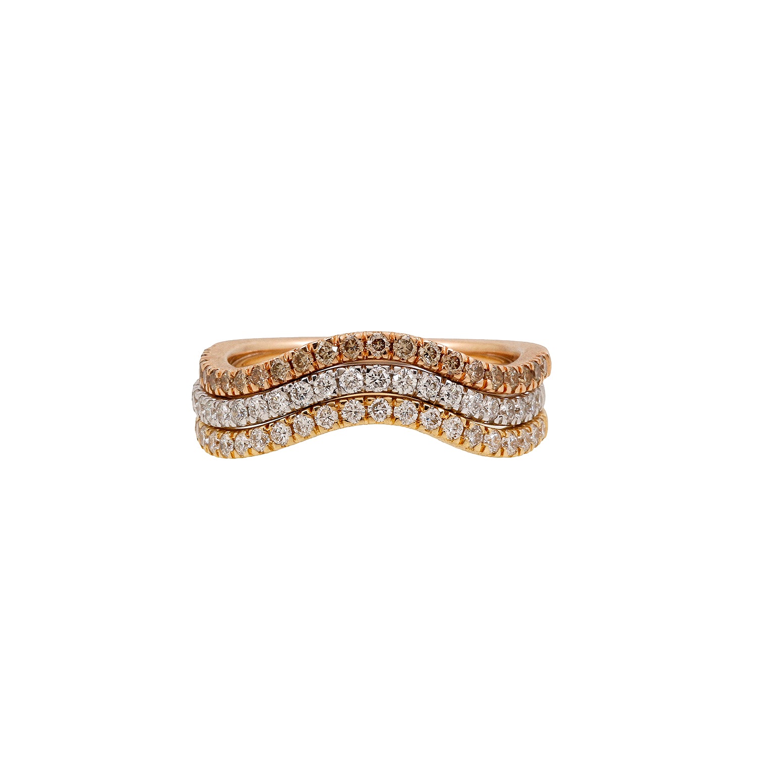 Harmonic Stackable Wave Ring