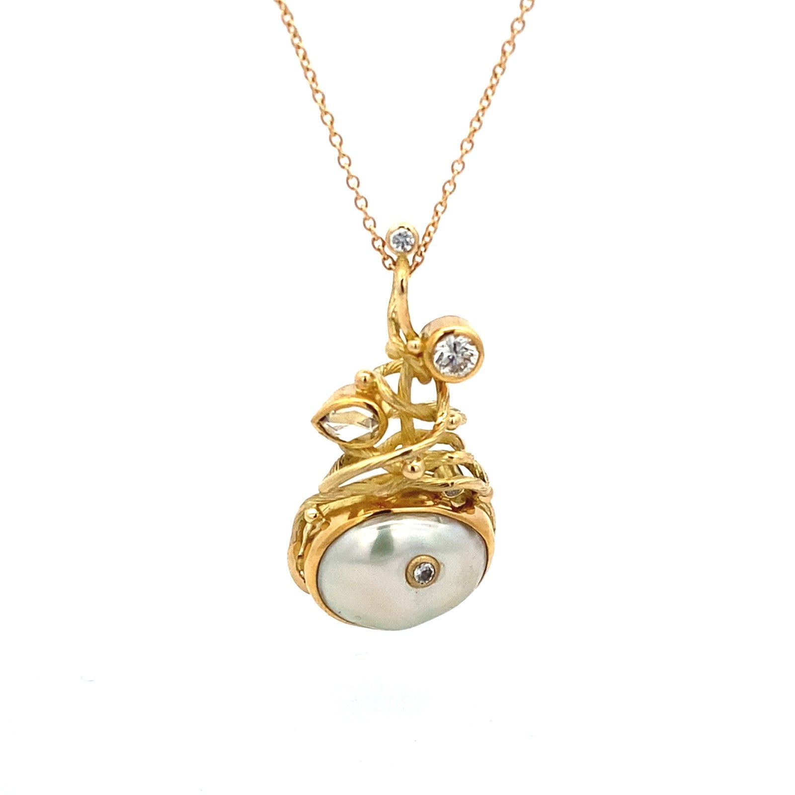 Gone Fishing Pearl Necklace