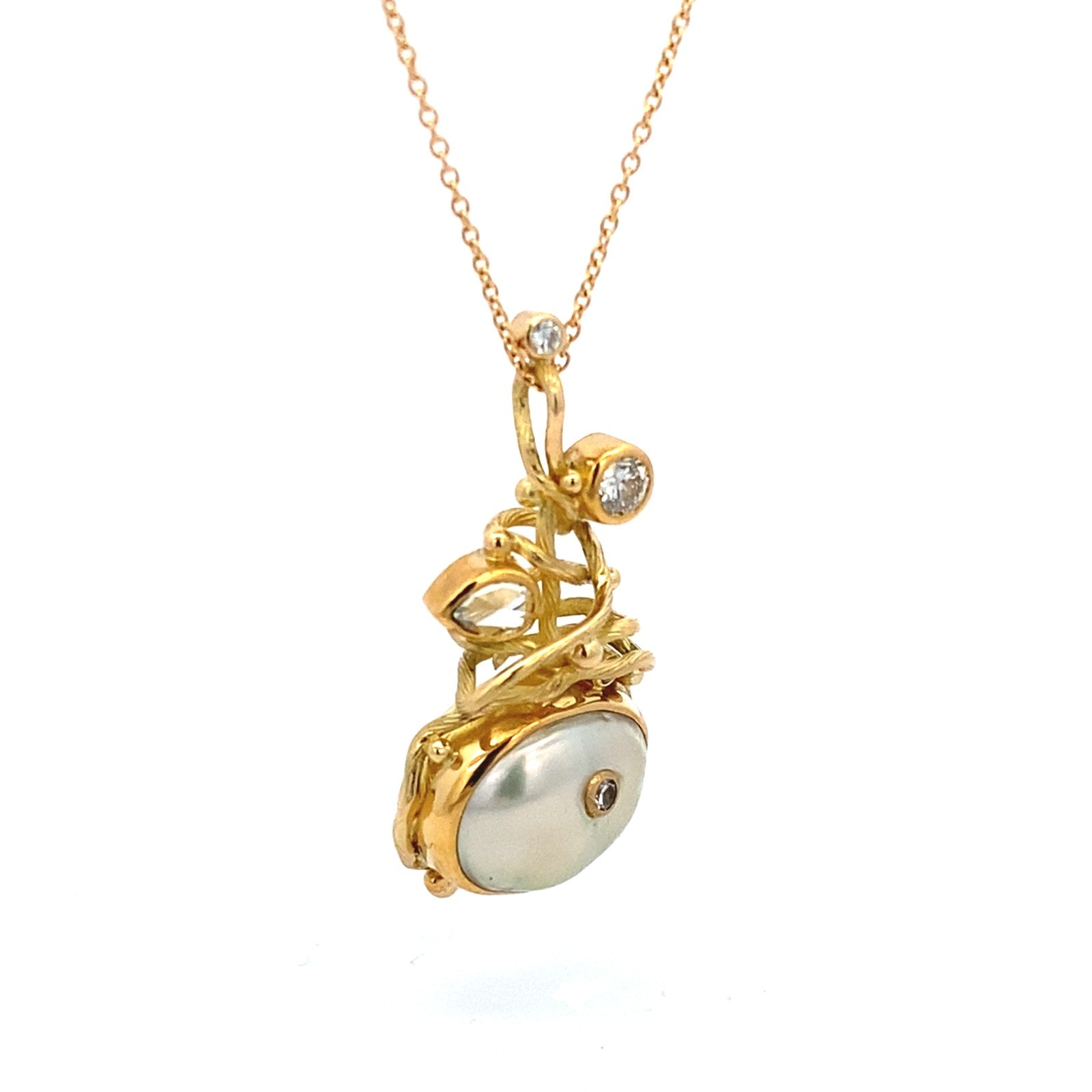 Gone Fishing Pearl Necklace