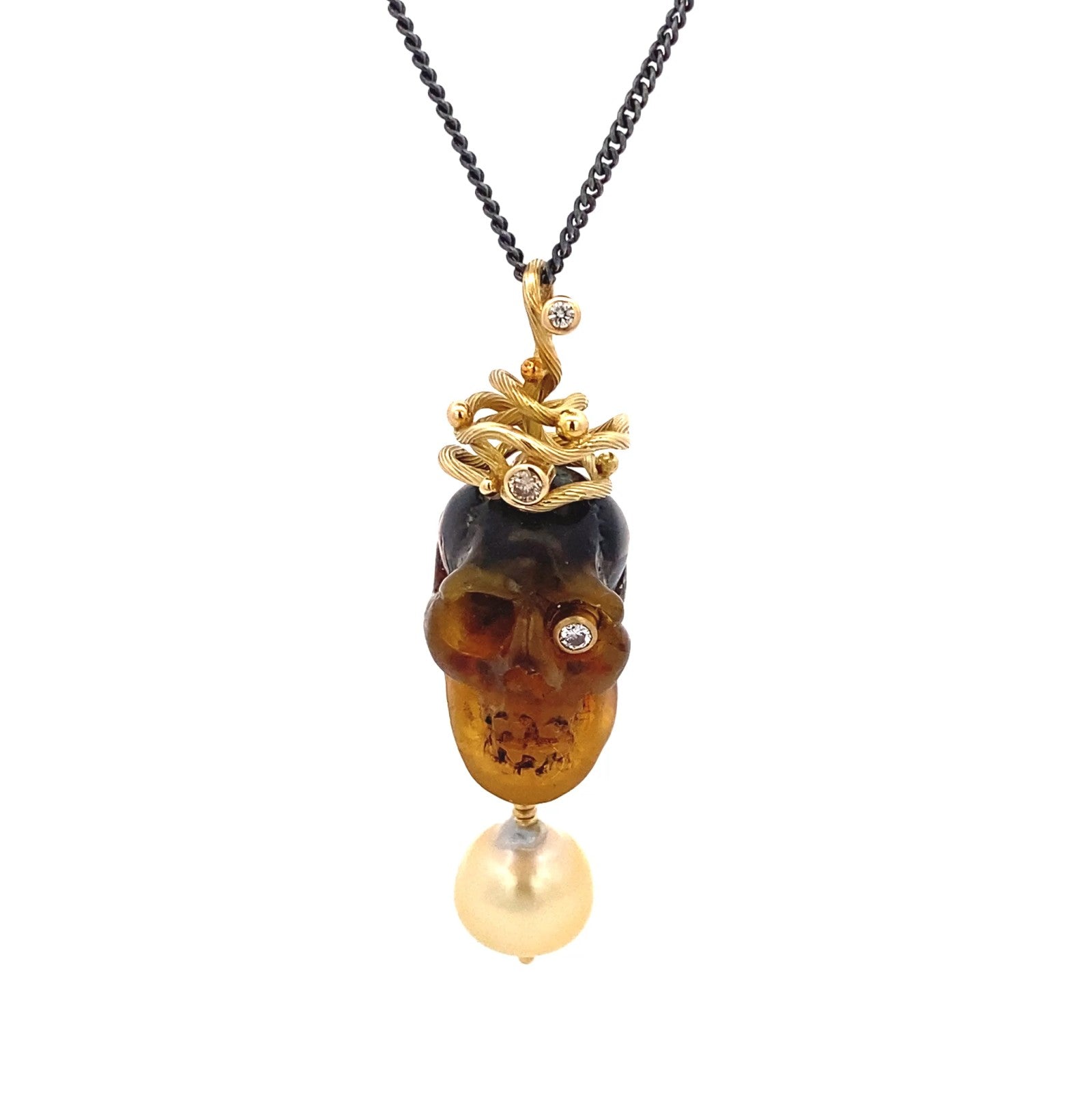 Momento Mori Necklace Amber