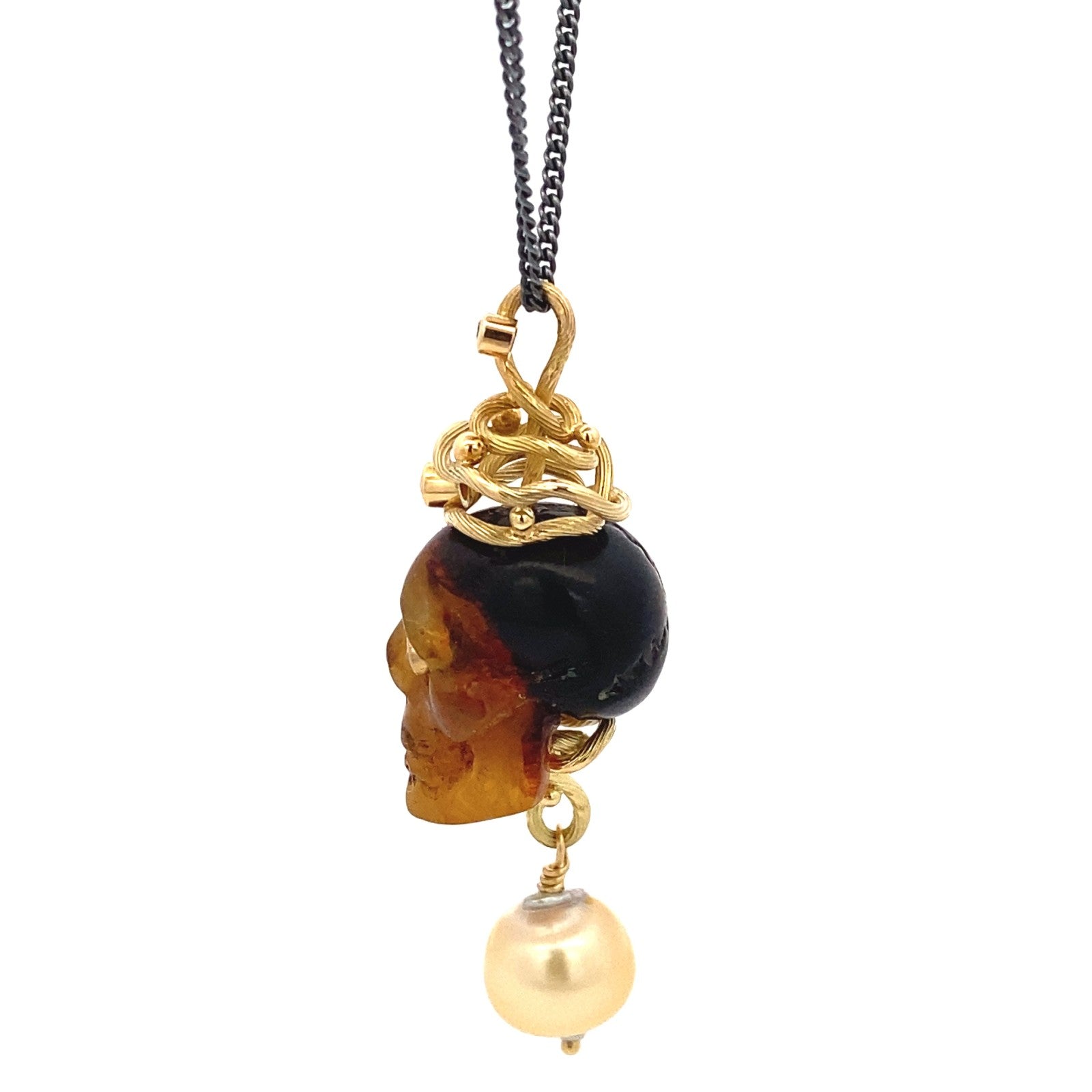 Momento Mori Necklace Amber