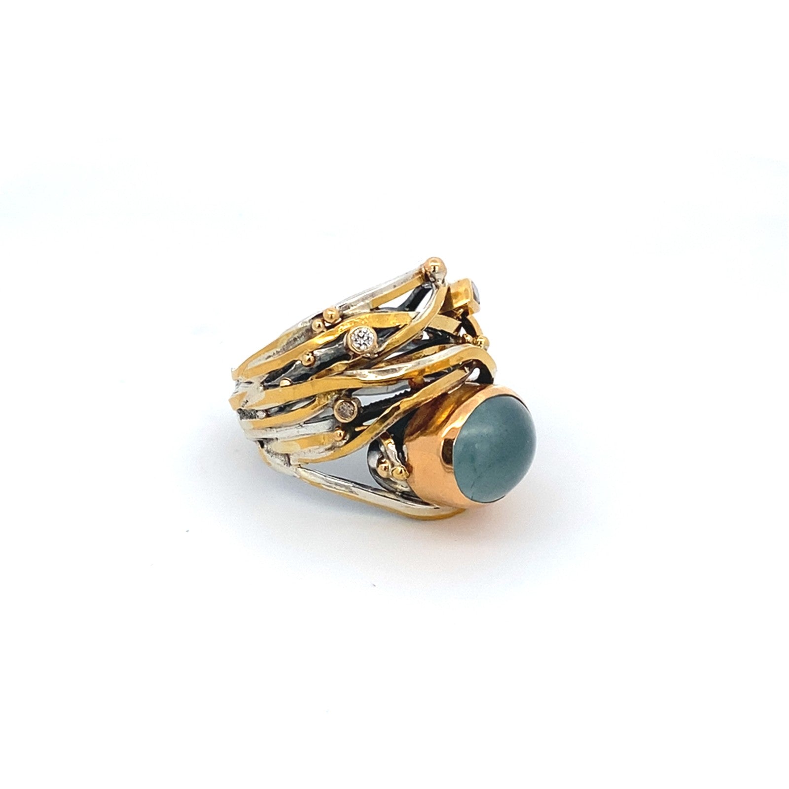 Twisted Ring Aquamarine