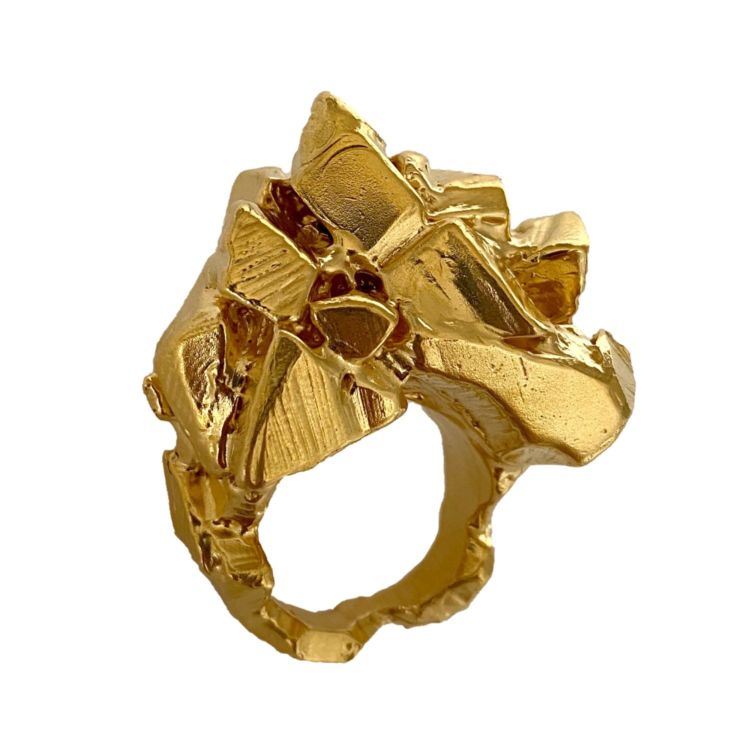Cubes Of Gold Ring