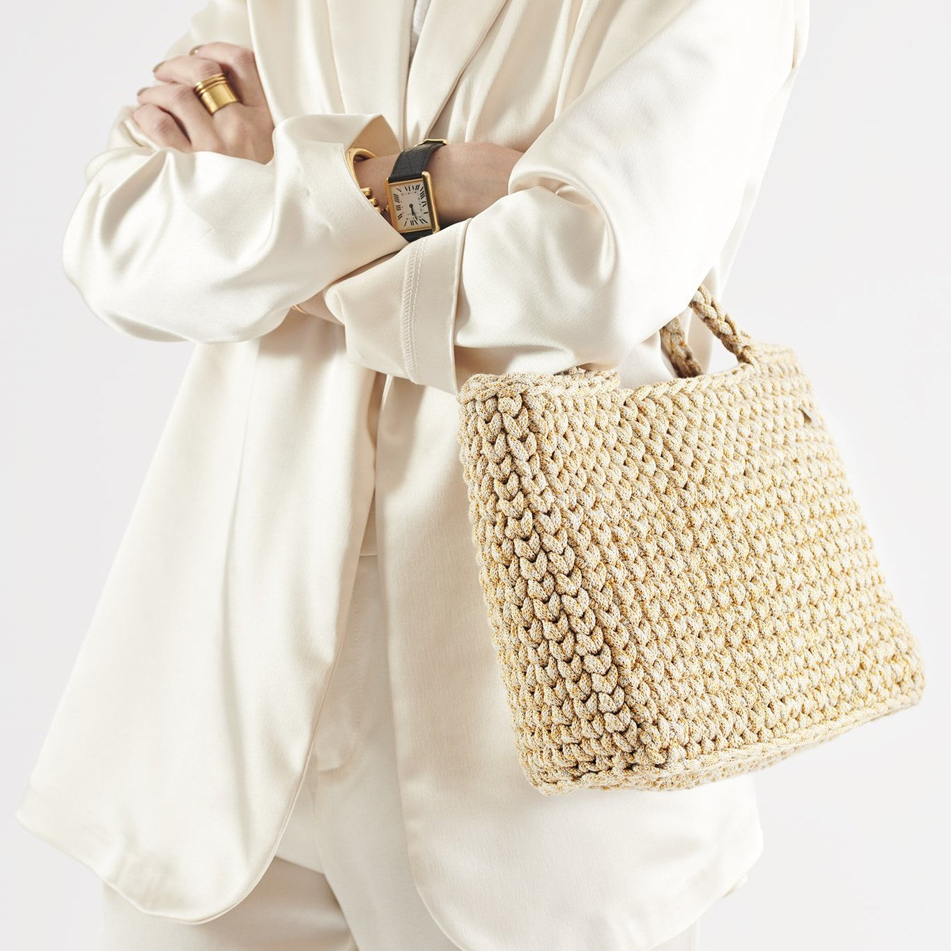 Handmade Basket Bag - Straw