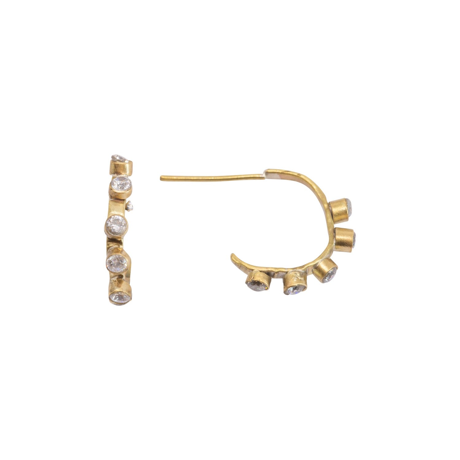 Altair Five Diamond Hoop Earrings