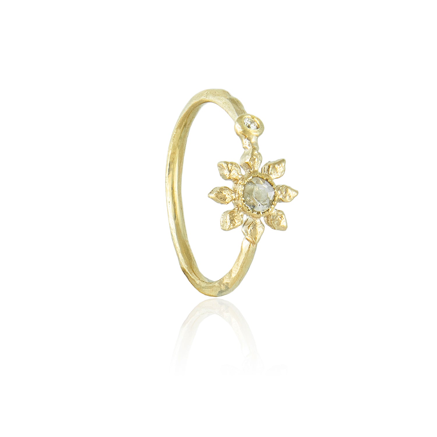Diamond Flower Ring