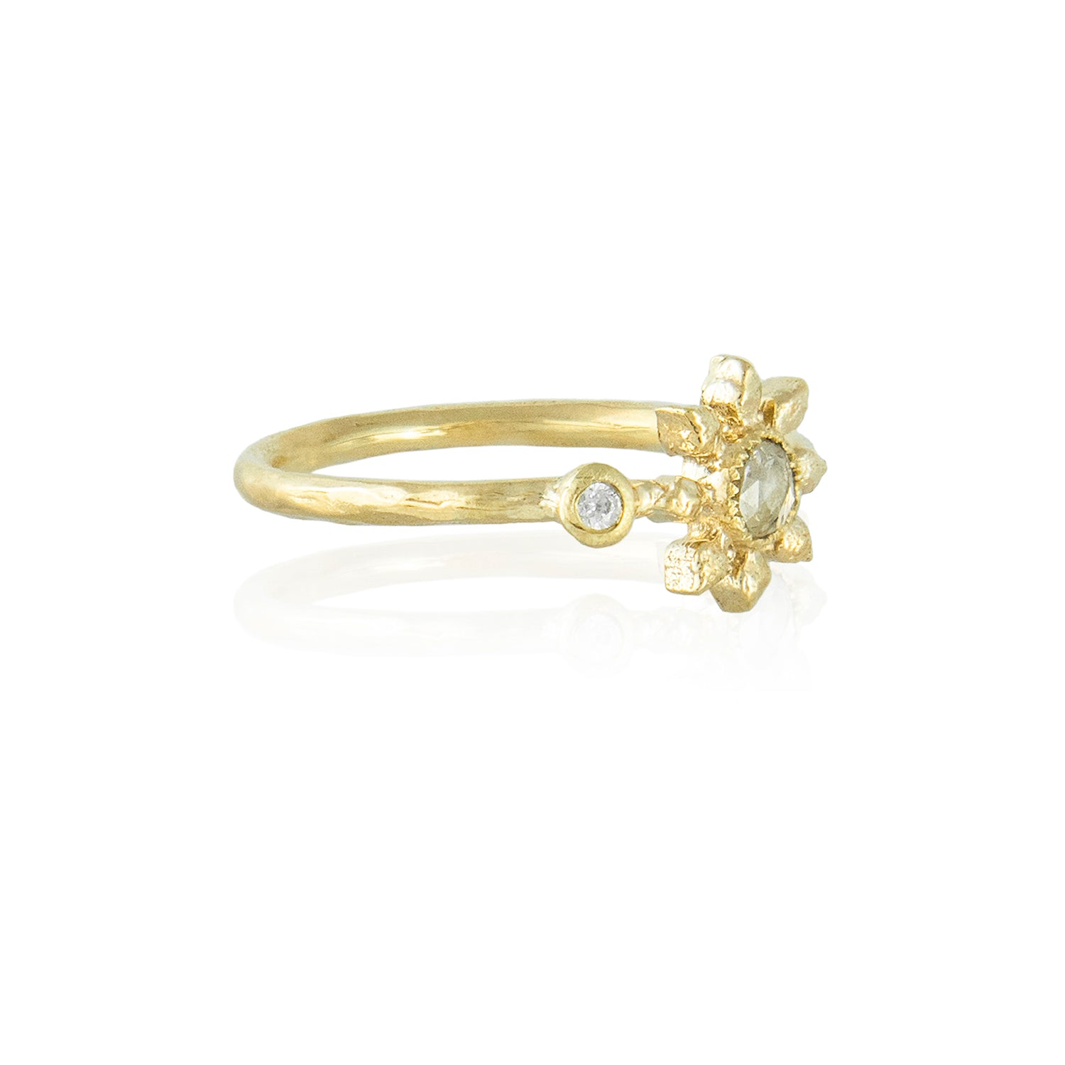 Diamond Flower Ring