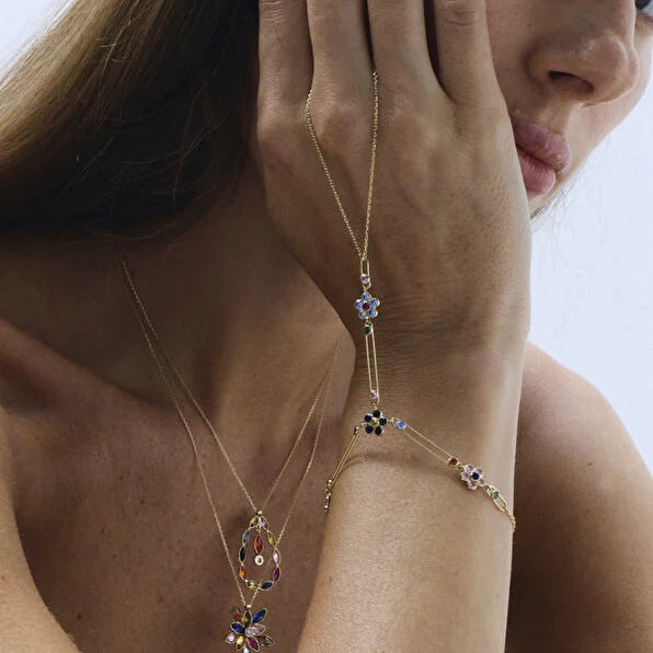 Garden Paperclip Shahmaran Finger Bracelet