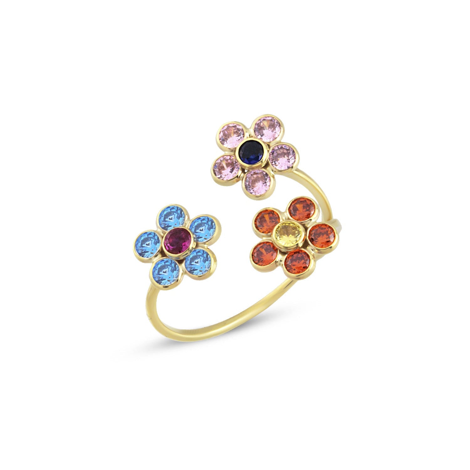 Trio Daisy Open Ring