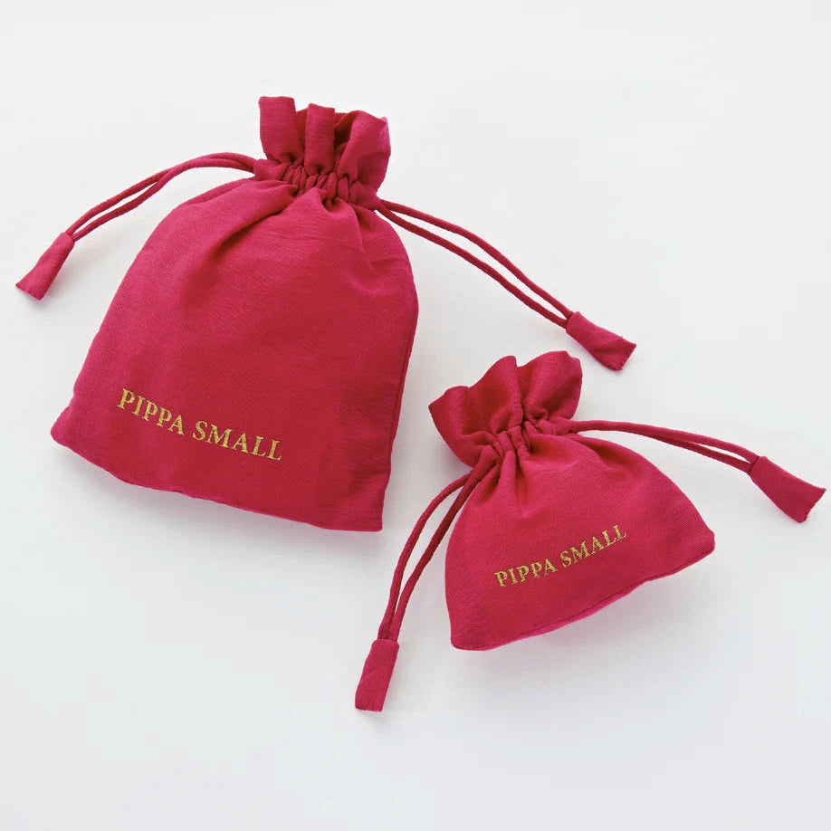 Azaz Pink Glass Long Bead on Cord