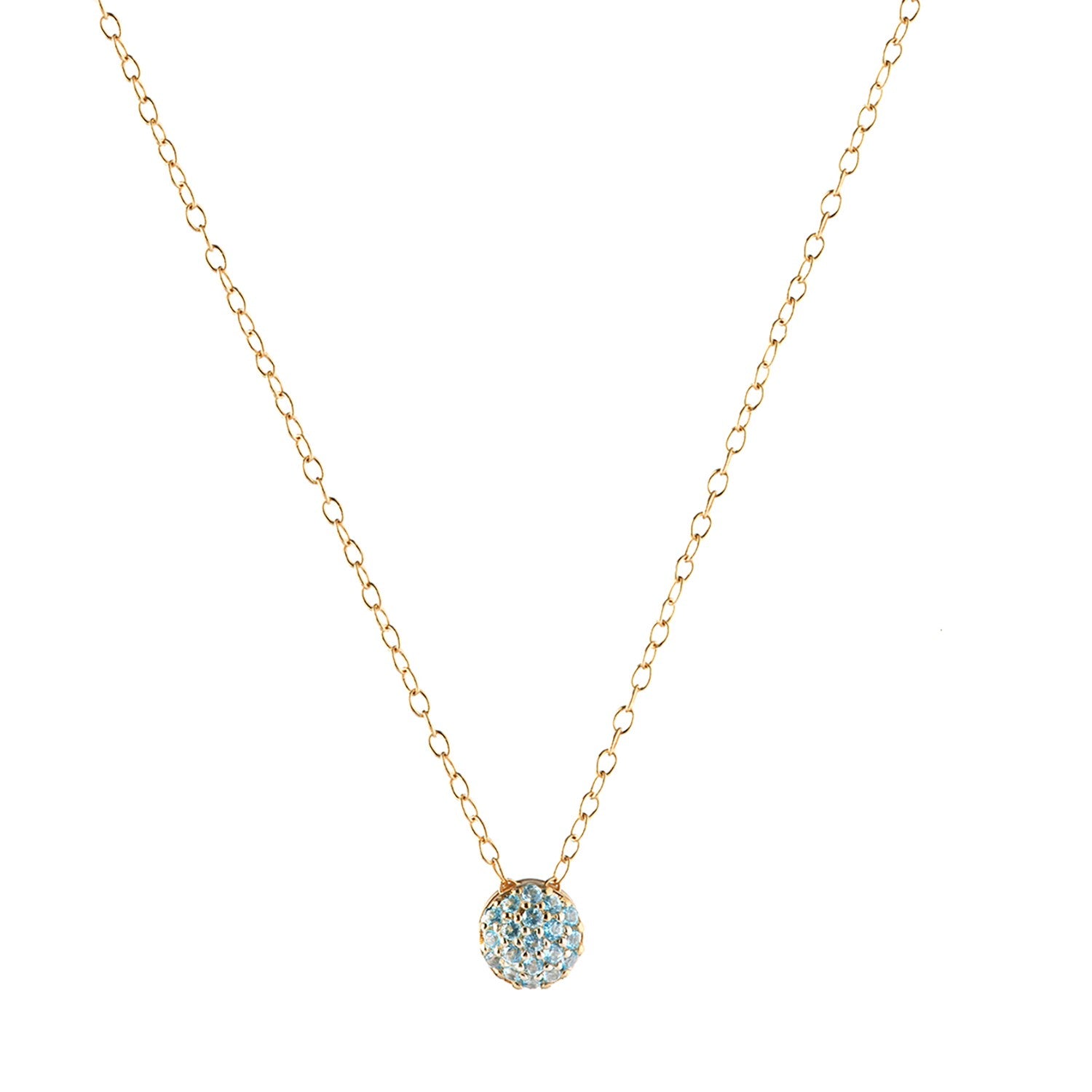 December Birthstone Dot Necklace