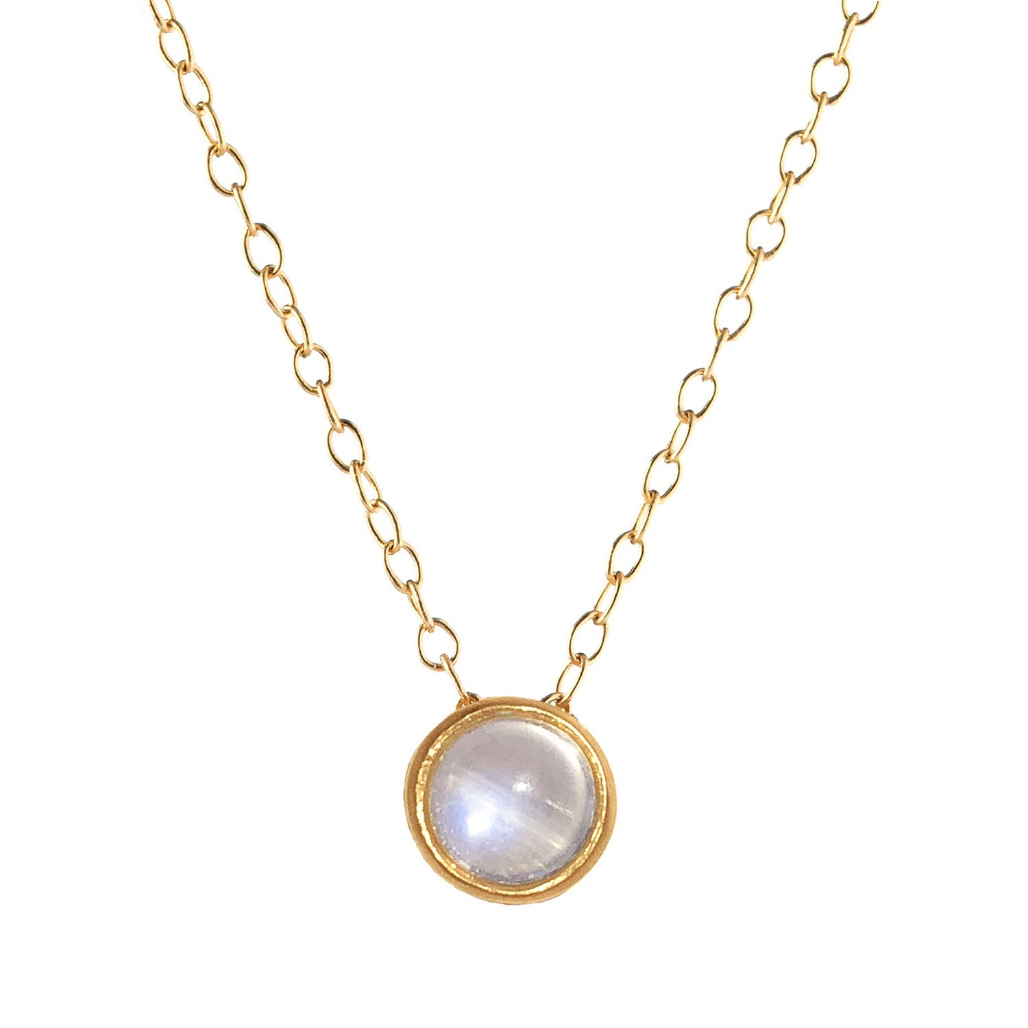 June Birthstone Dot Necklace