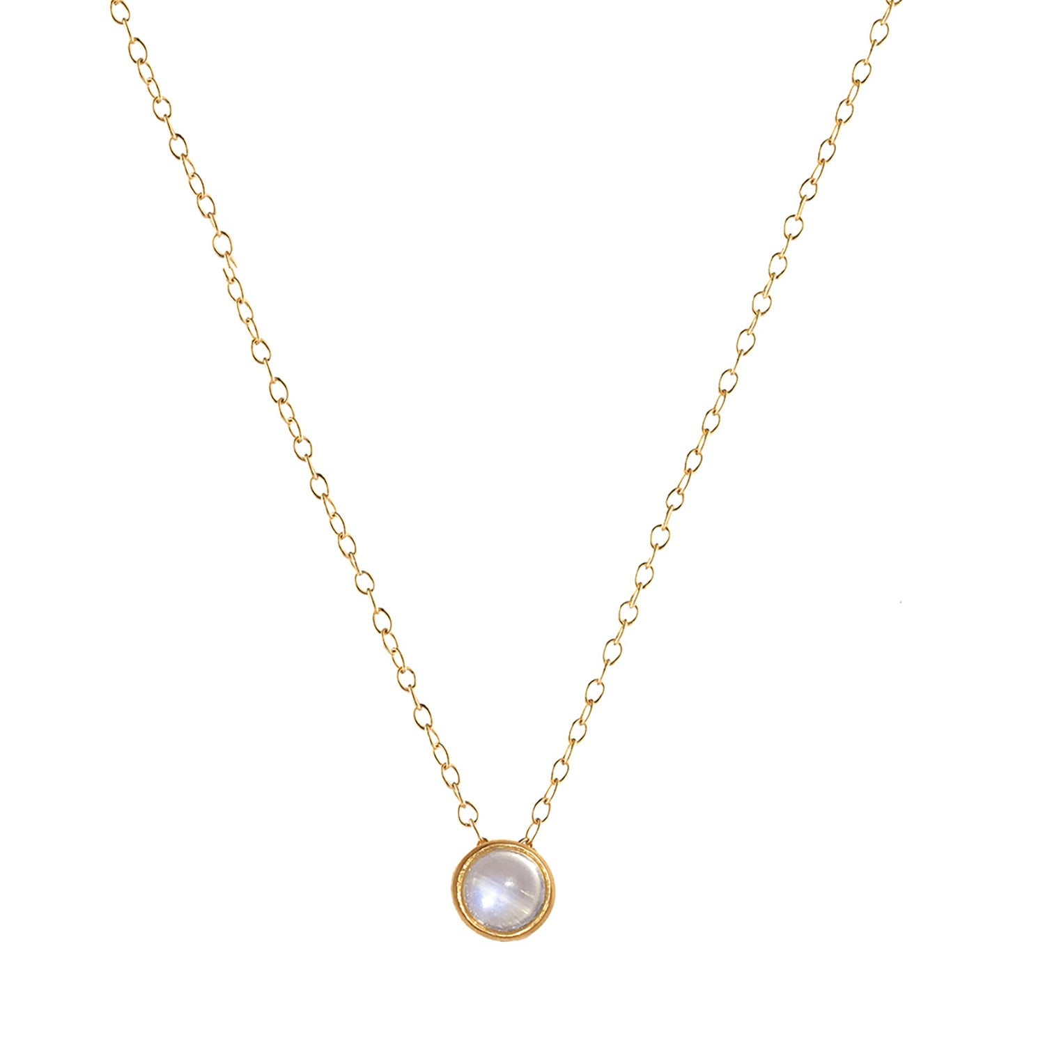 June Birthstone Dot Necklace