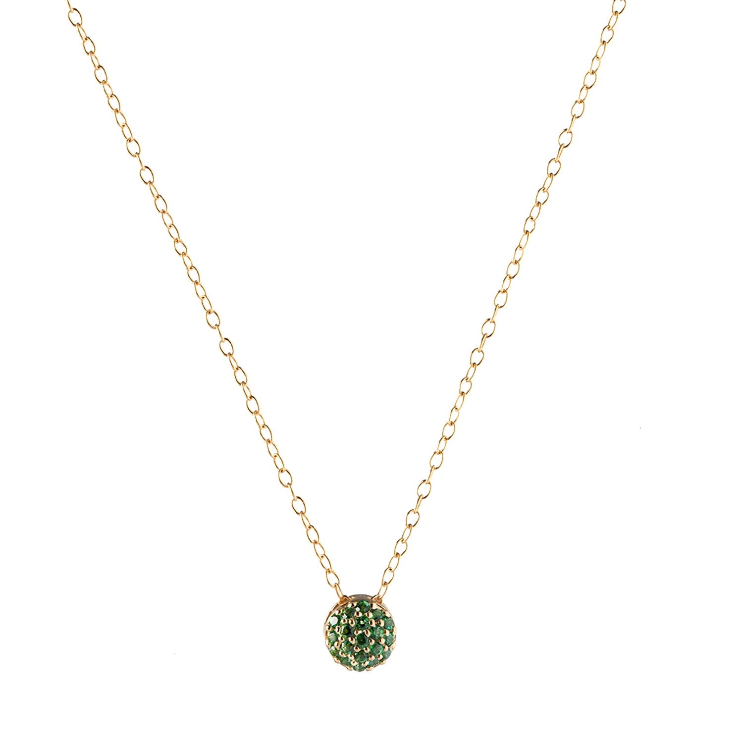May Birthstone Dot Necklace