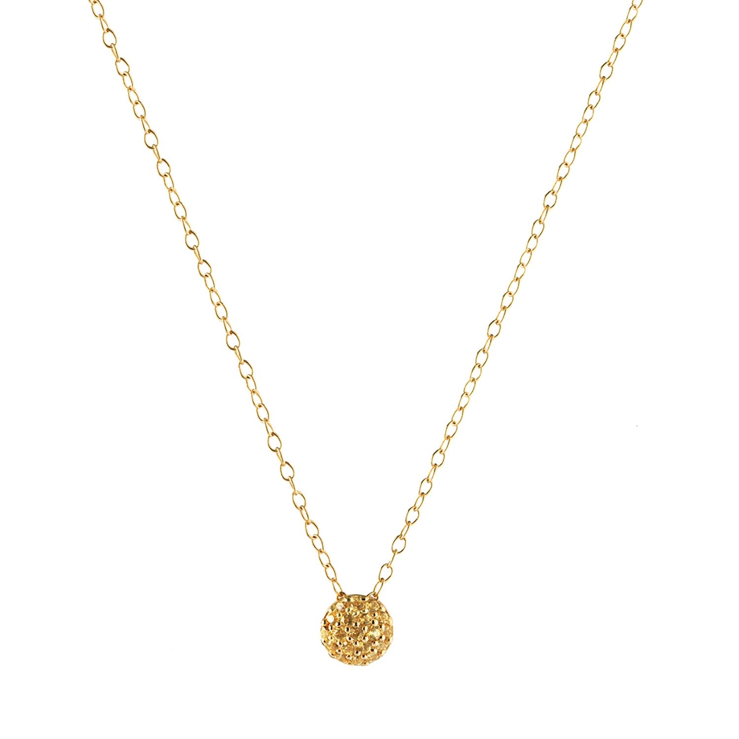 November Birthstone Dot Necklace