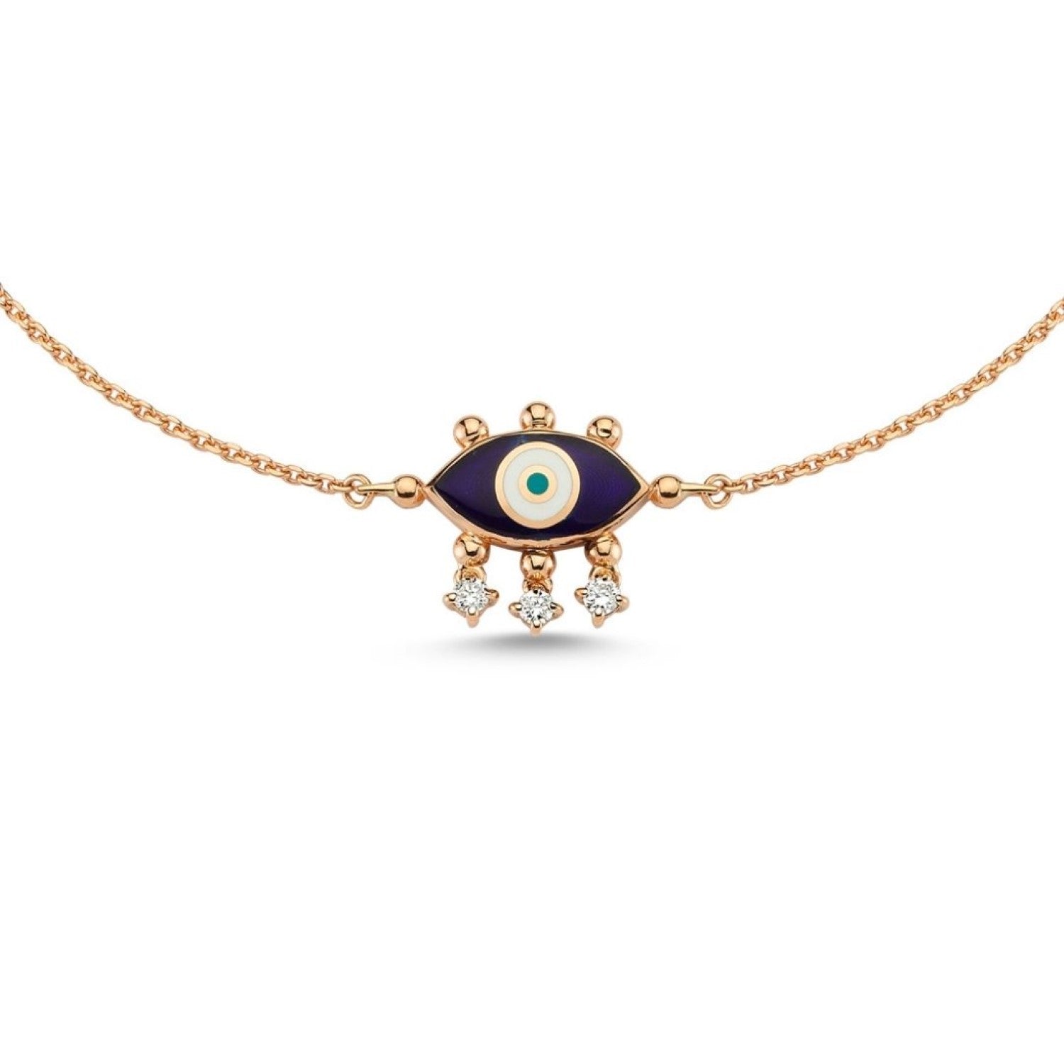 Evil Eye Bracelet (Navy Blue)