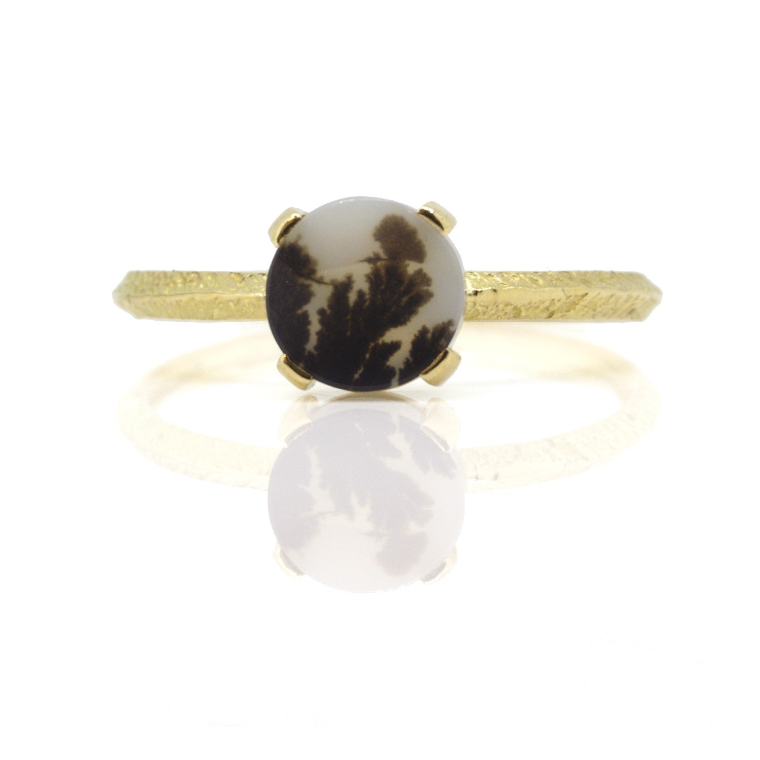 Agate Round Ring