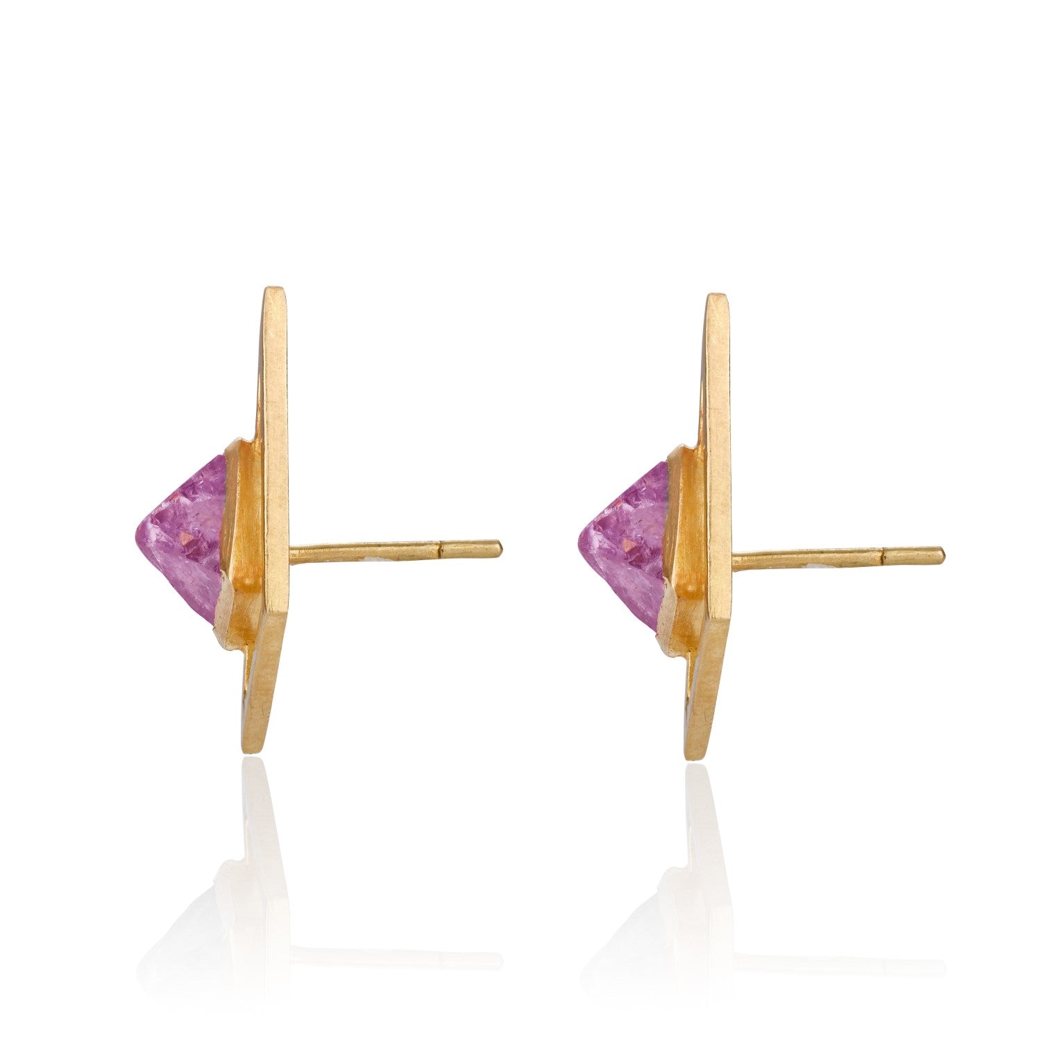 Turquoise Mountain Lavender Spinel Stud Earrings