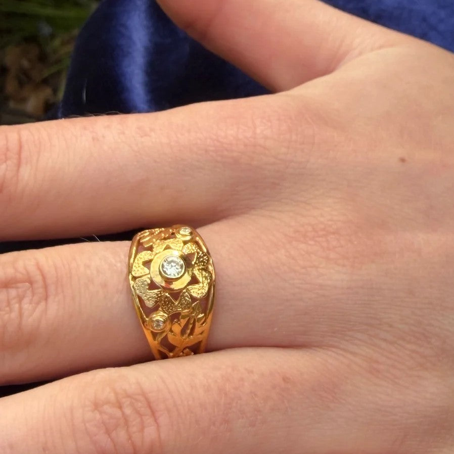 Adore Gold Diamond Ring