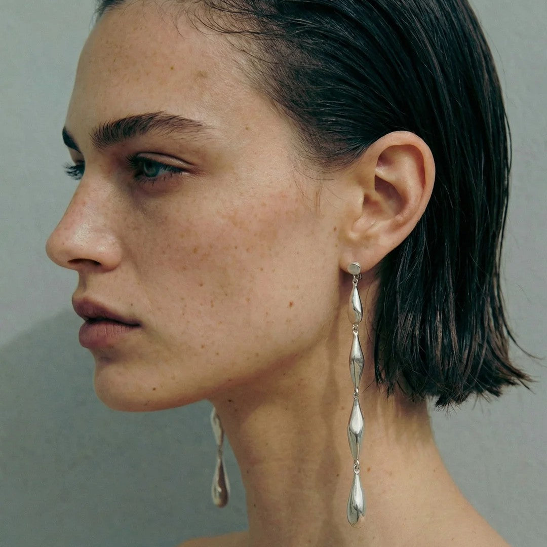 Apex Drop Earrings in Sterling Silver