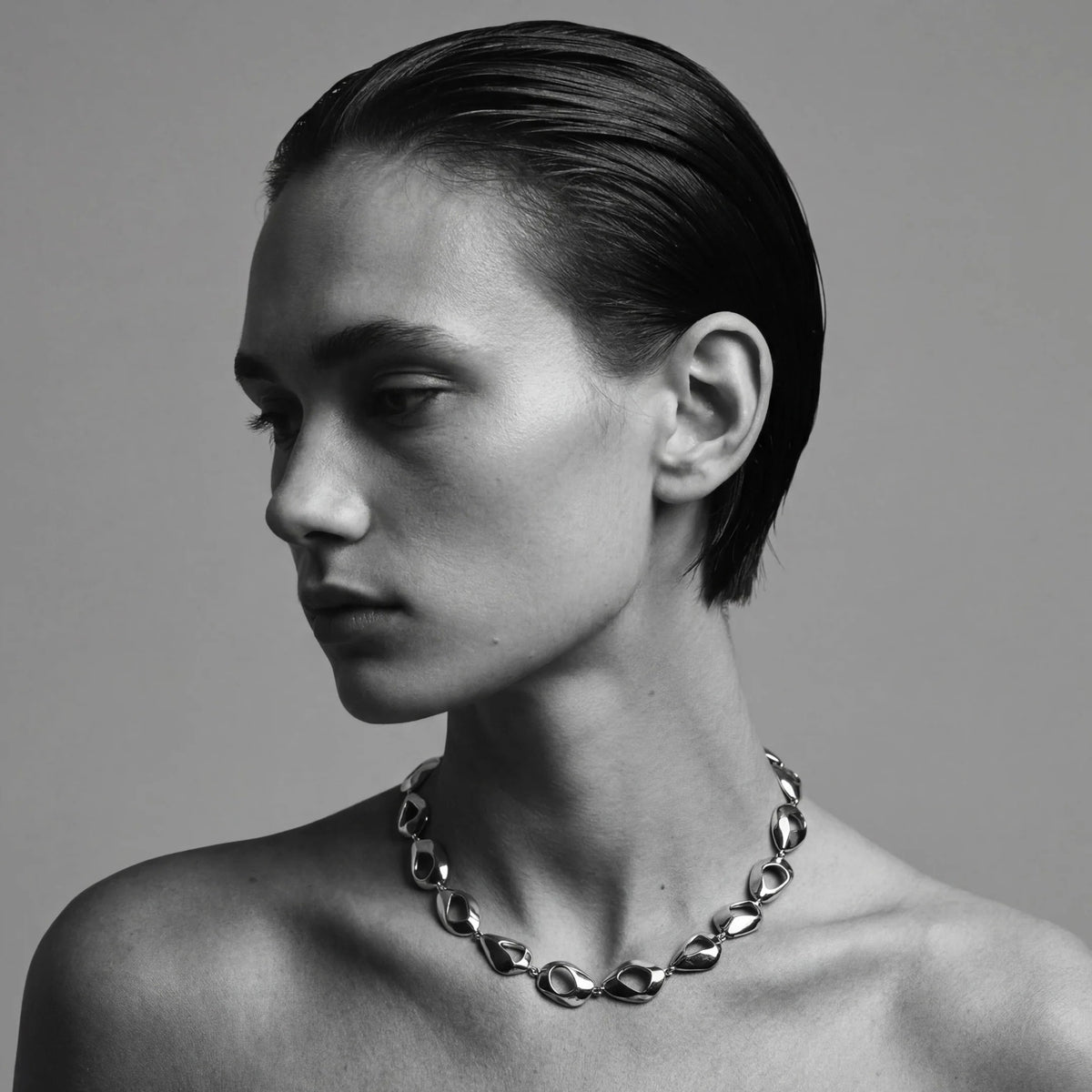Élan Sculpted Necklace in Sterling Silver
