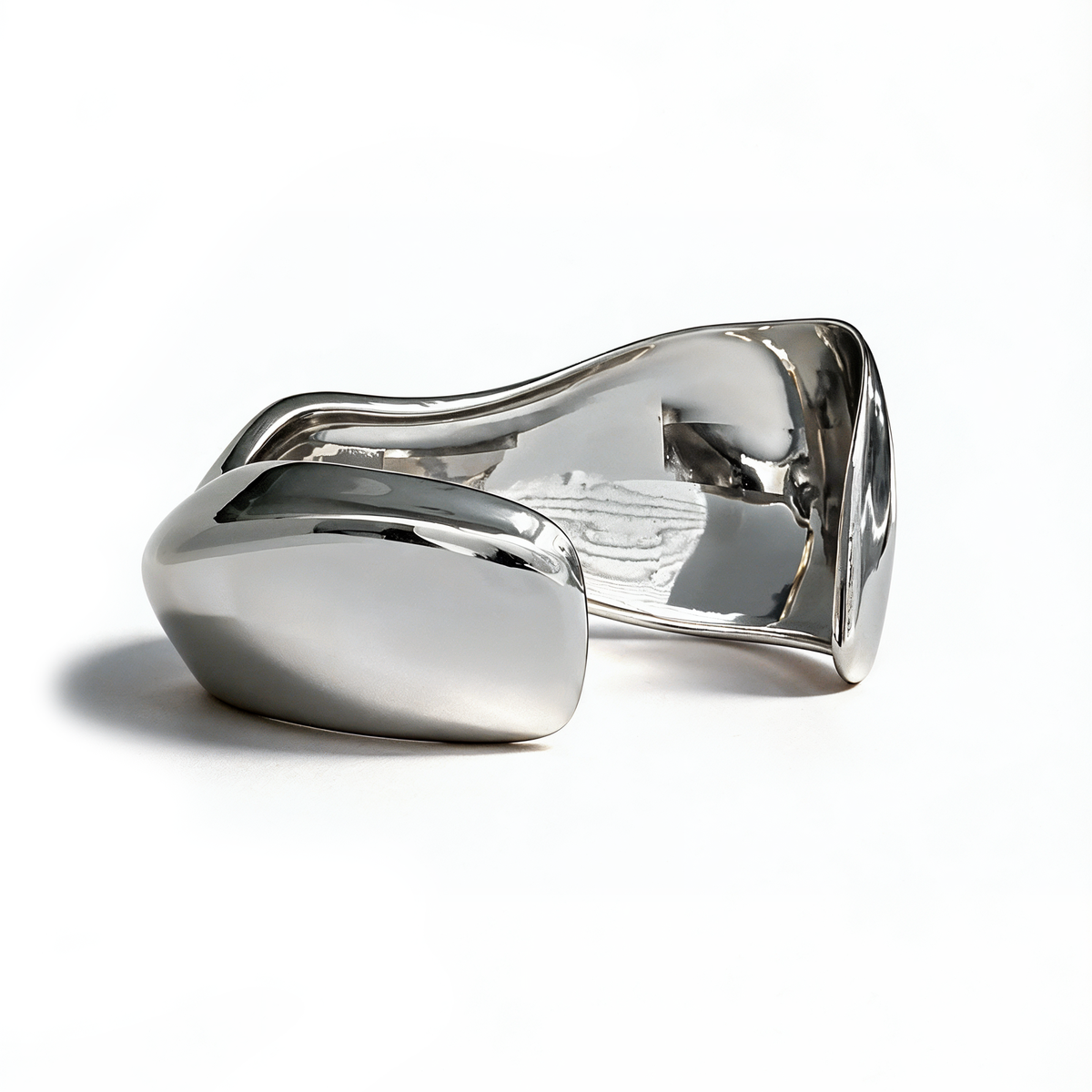 Milos Sculpted Cuff in Sterling Silver