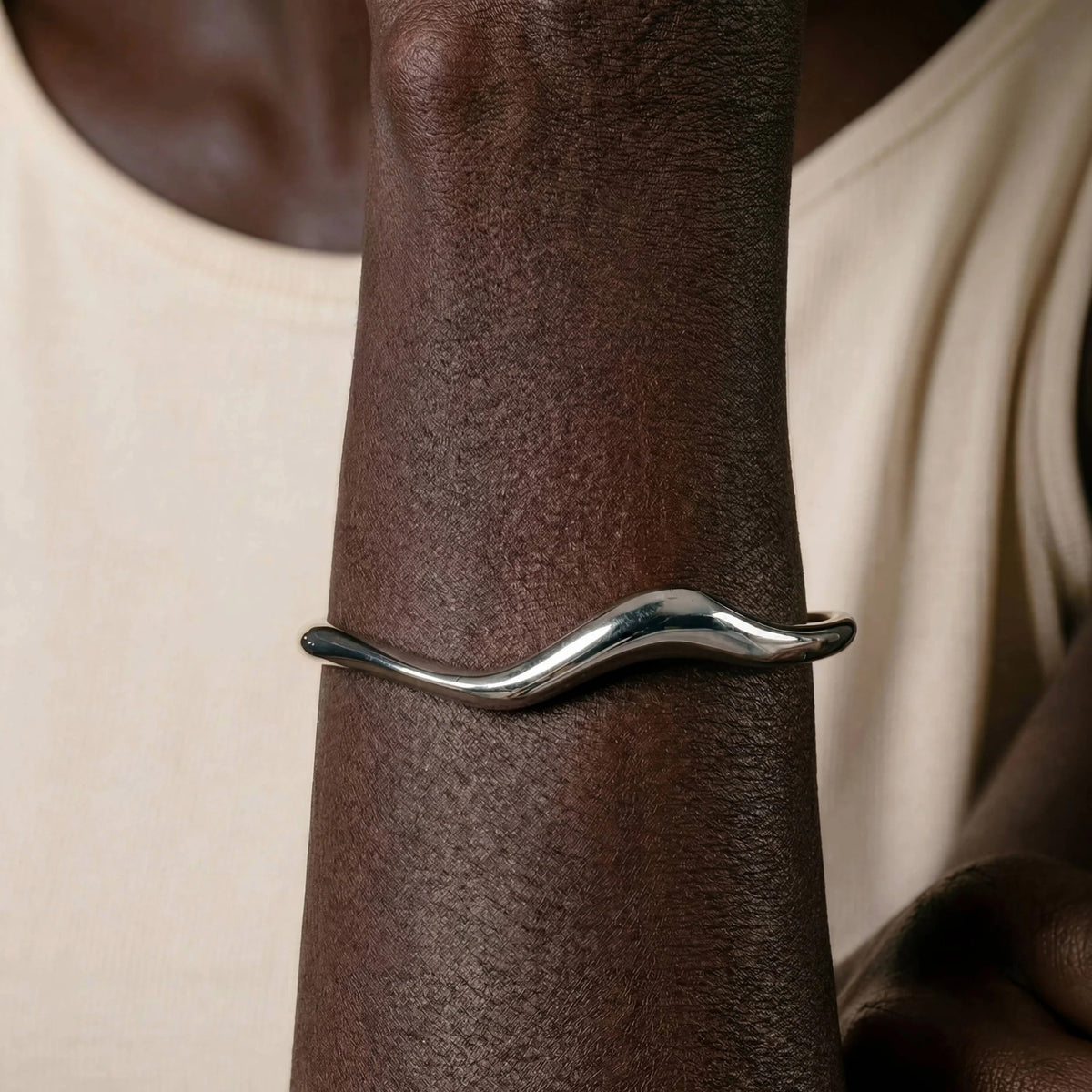 Neri Sculpted Cuff in Sterling Silver