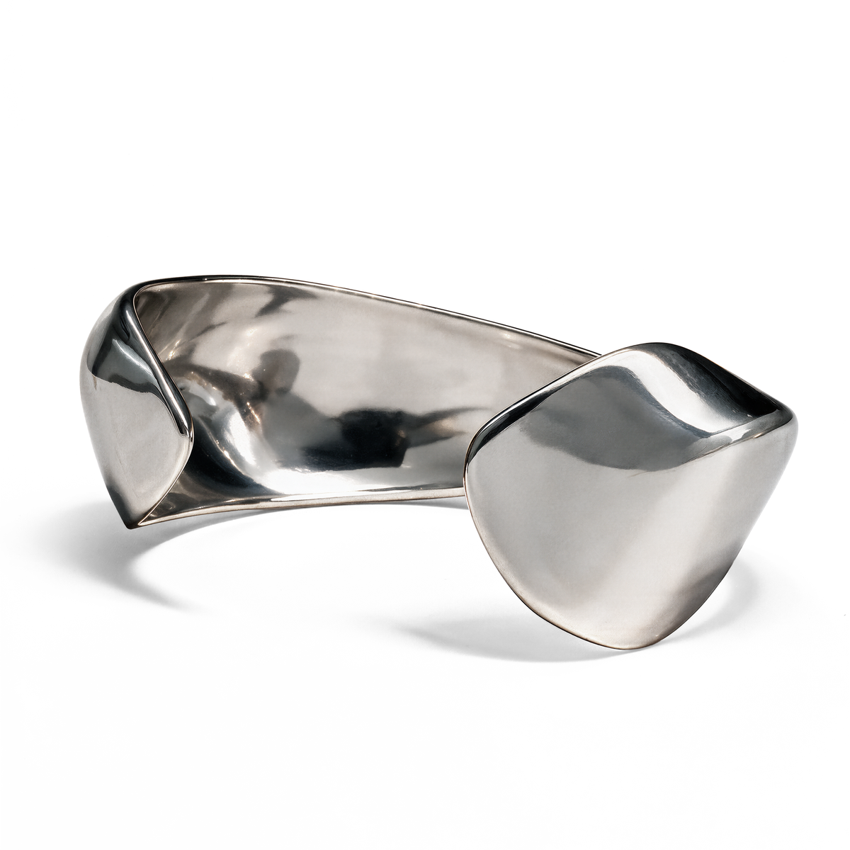 Seren Sculpted Cuff in Sterling Silver