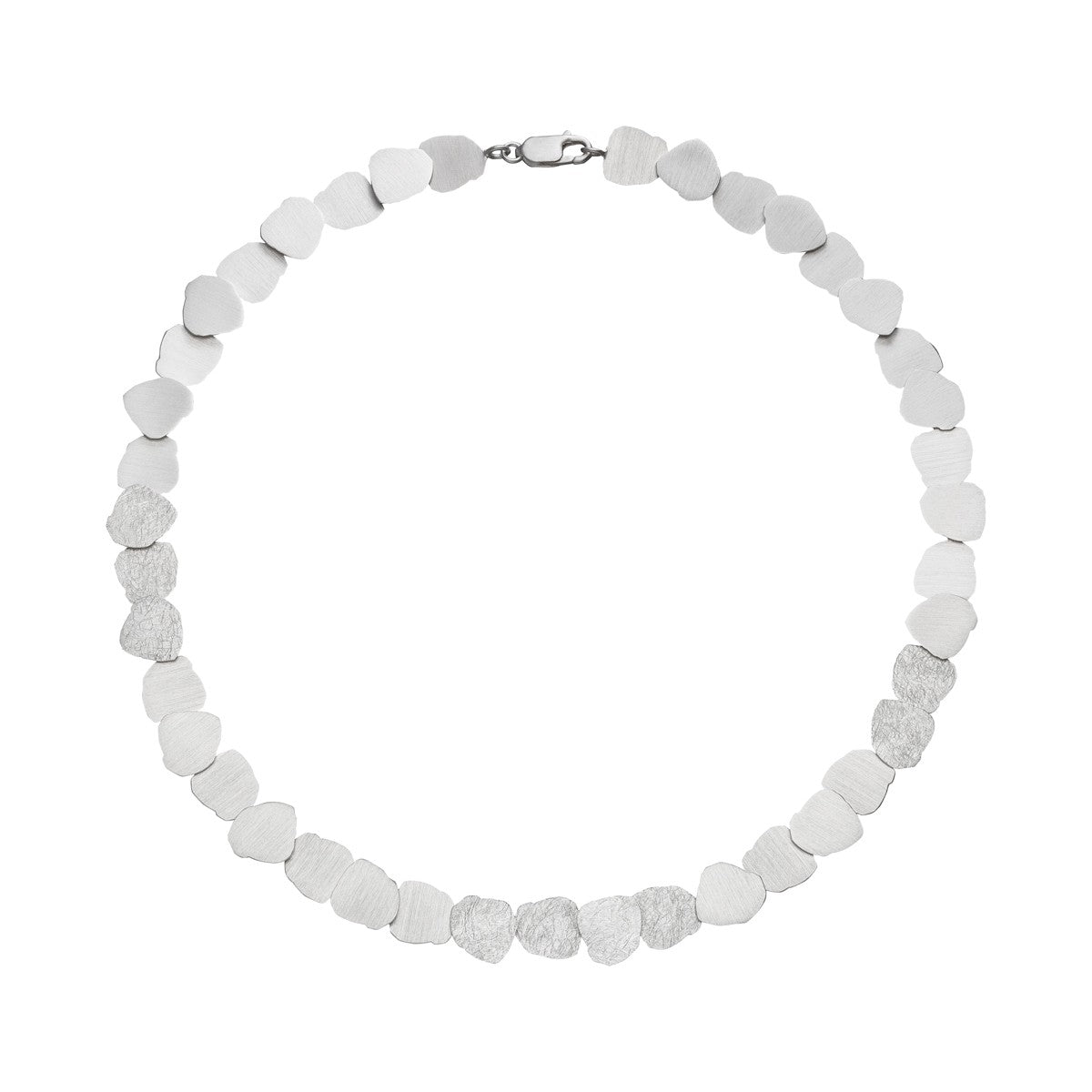 Clustered Pebble Necklace - Silver