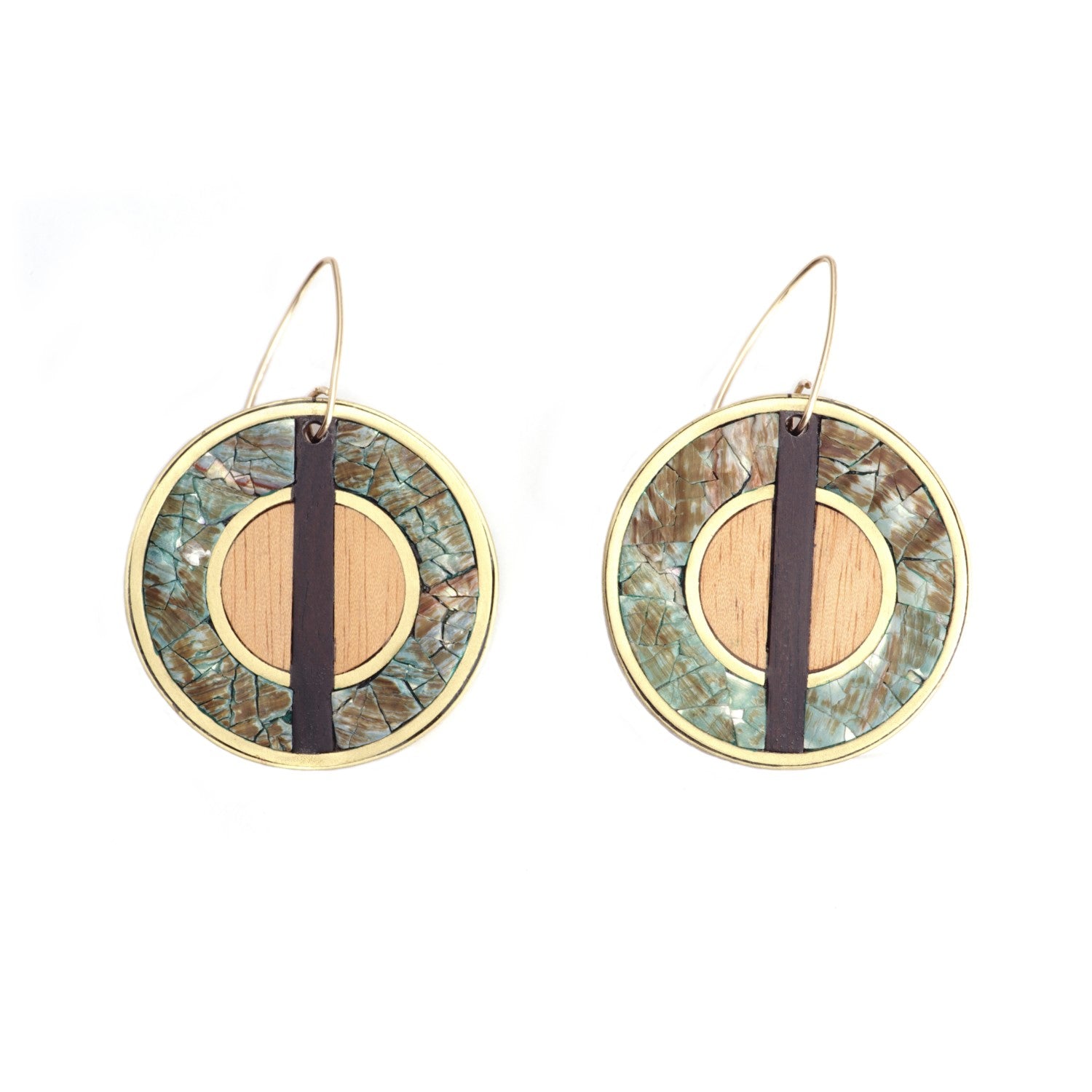 Vida Round Pendant Earrings