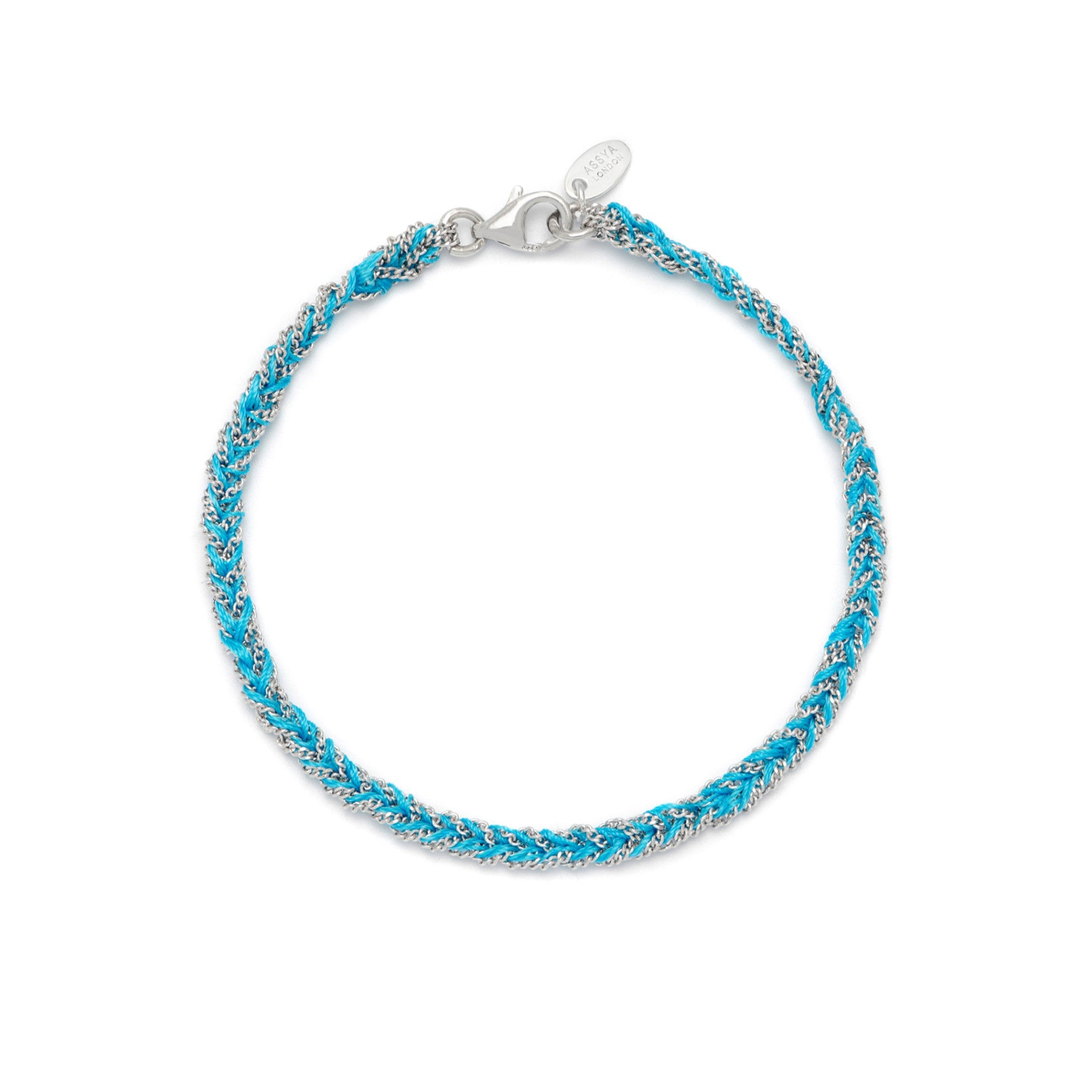 Blue and Silver Friendship Bracelet ASSYA La Maison Couture