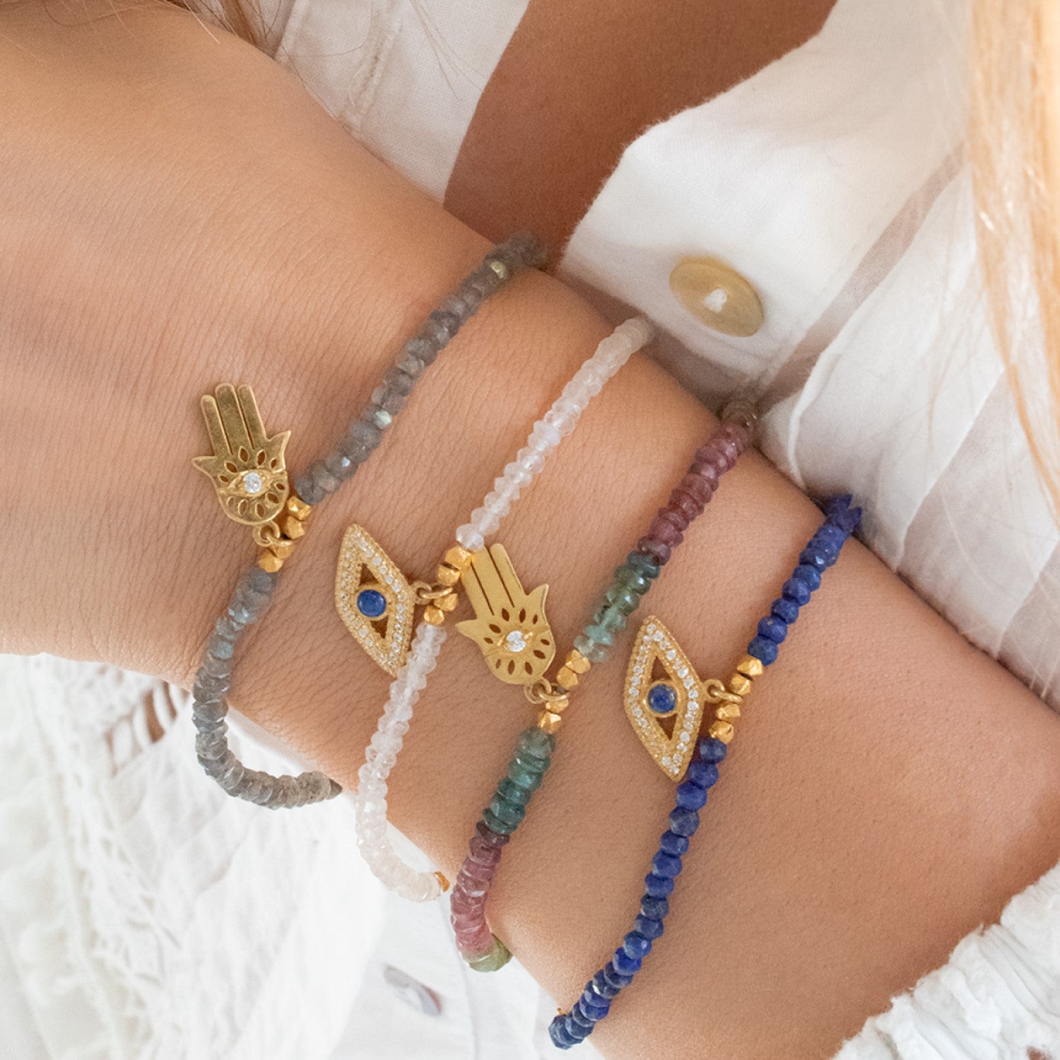 Lapis Lazuli Evil Eye Bracelet