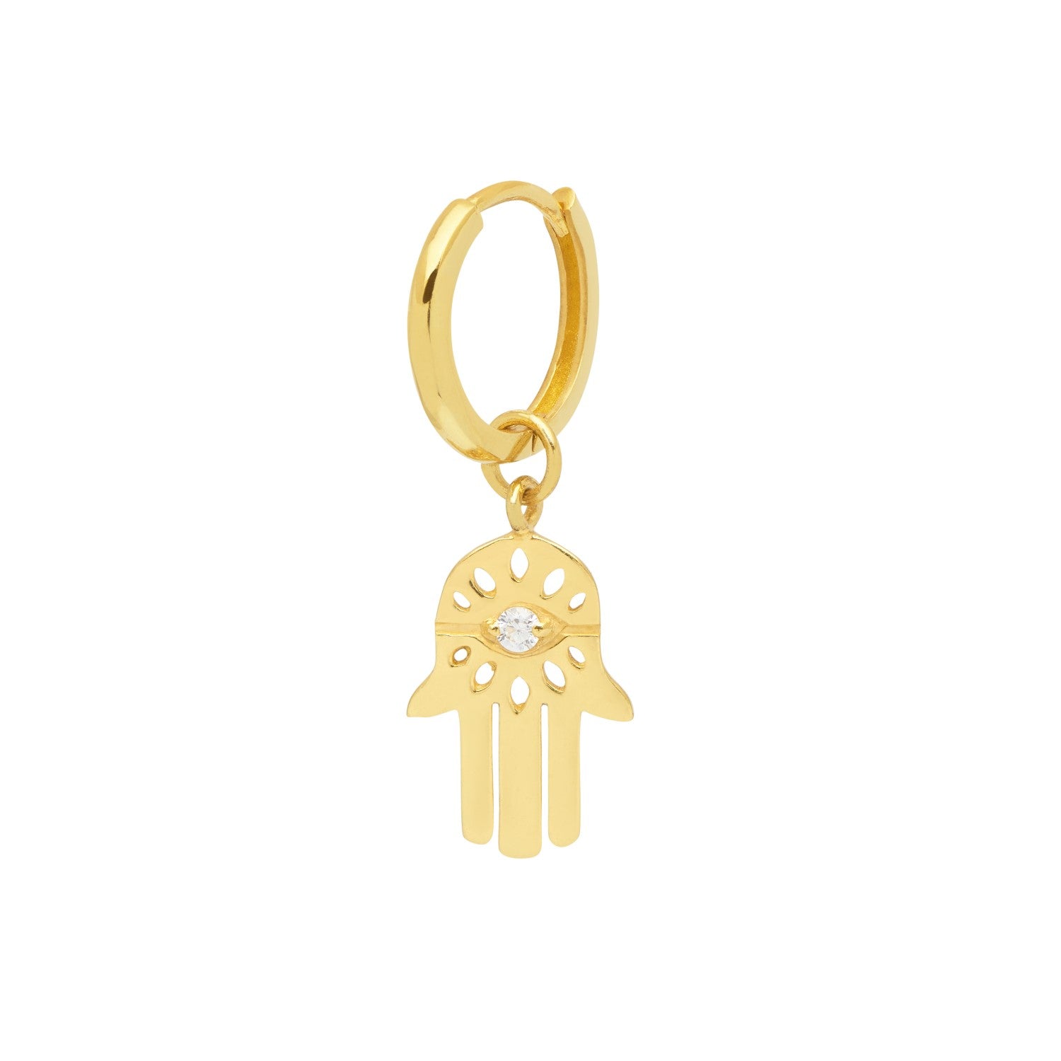 Hamsa Hoop Earring