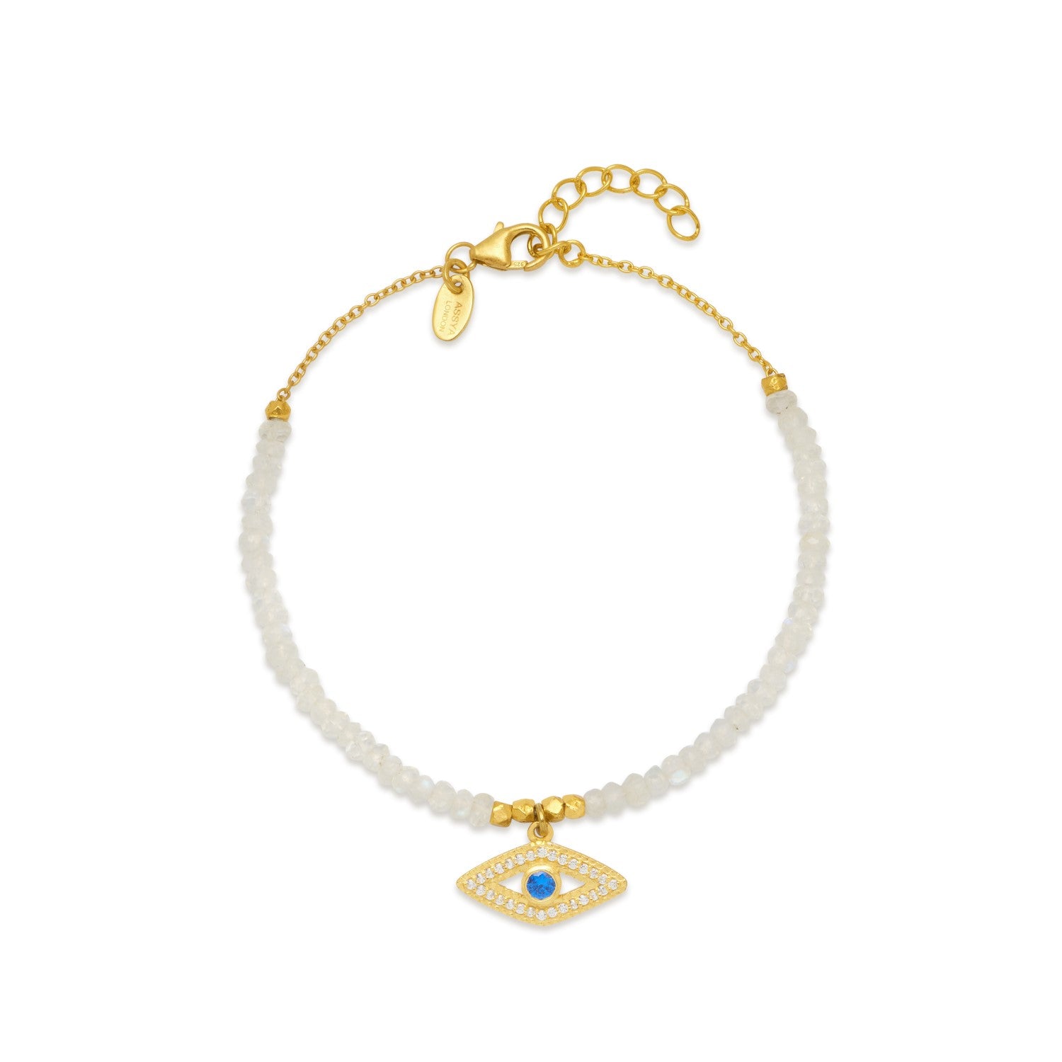 Moonstone Evil Eye Bracelet