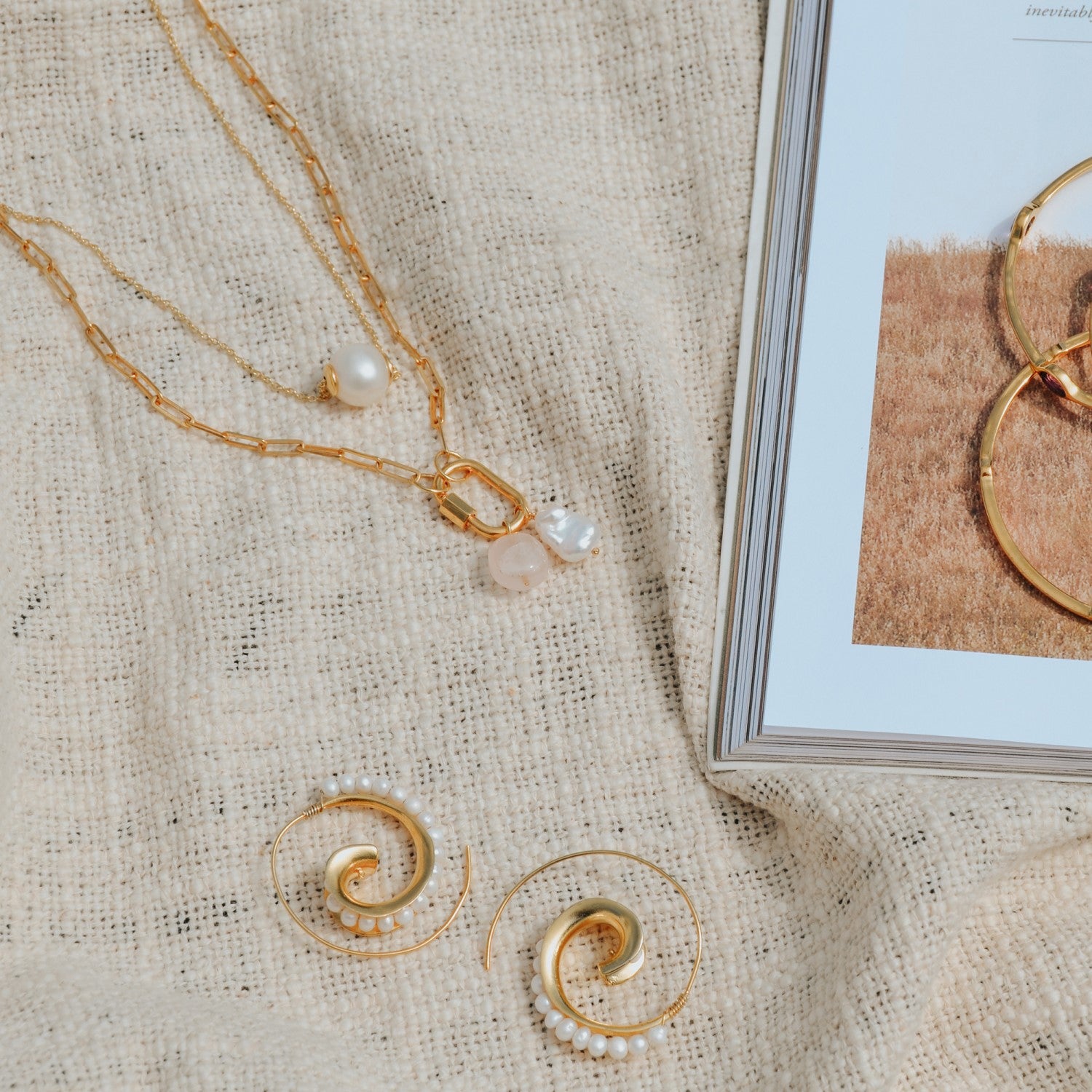 Daphne Gold Paperclip Link Chain Necklace