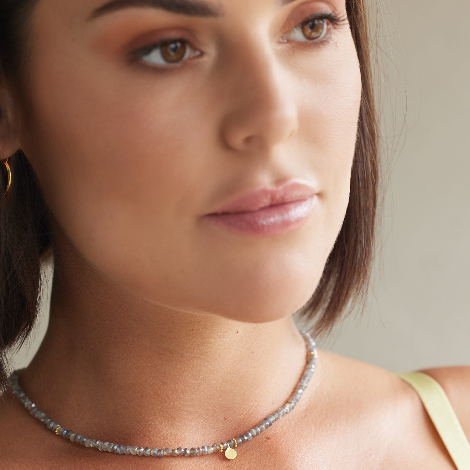 Ines Labradorite Necklace Amadeus La Maison Couture