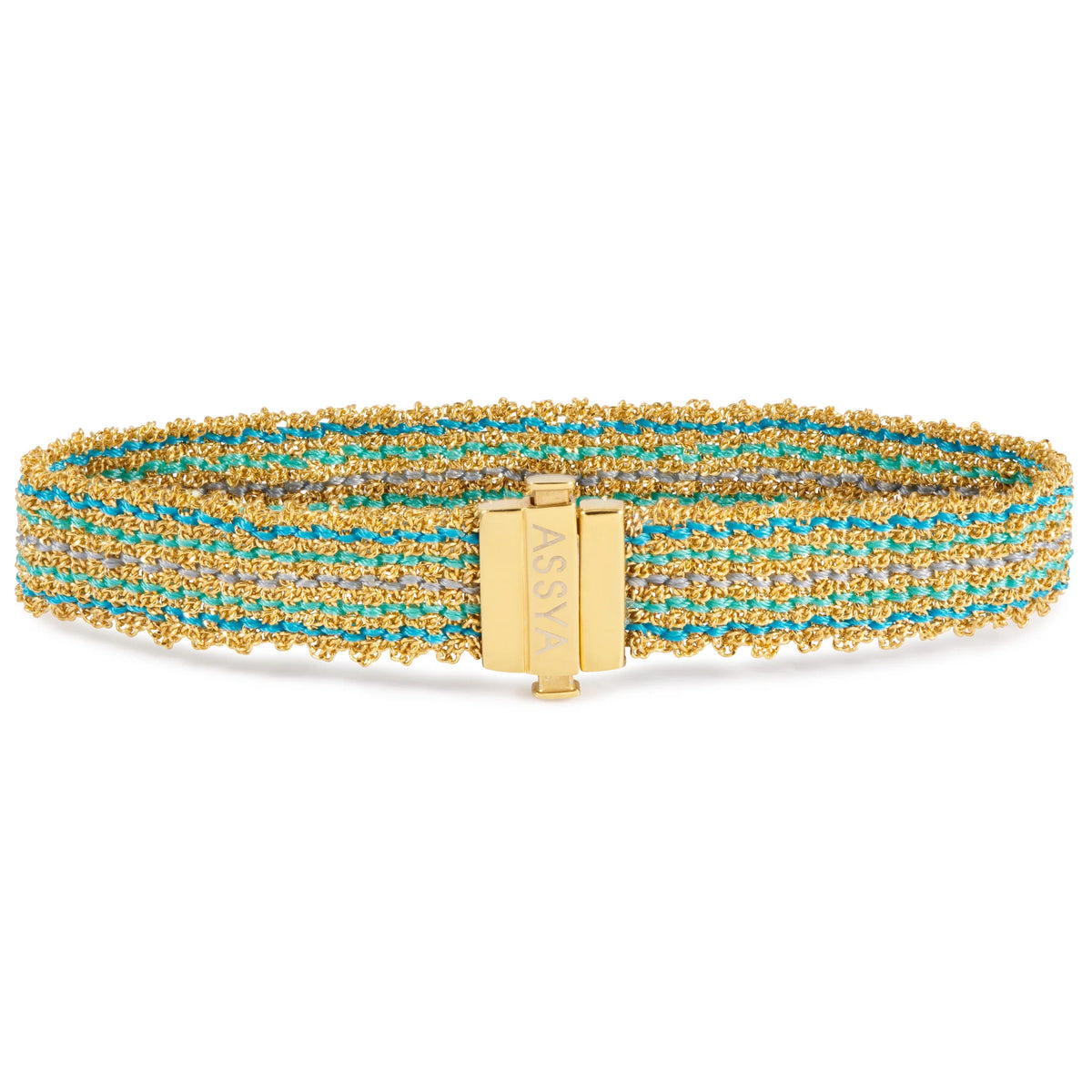 Ibiza Clasp Bracelet - Turquoise & Gold