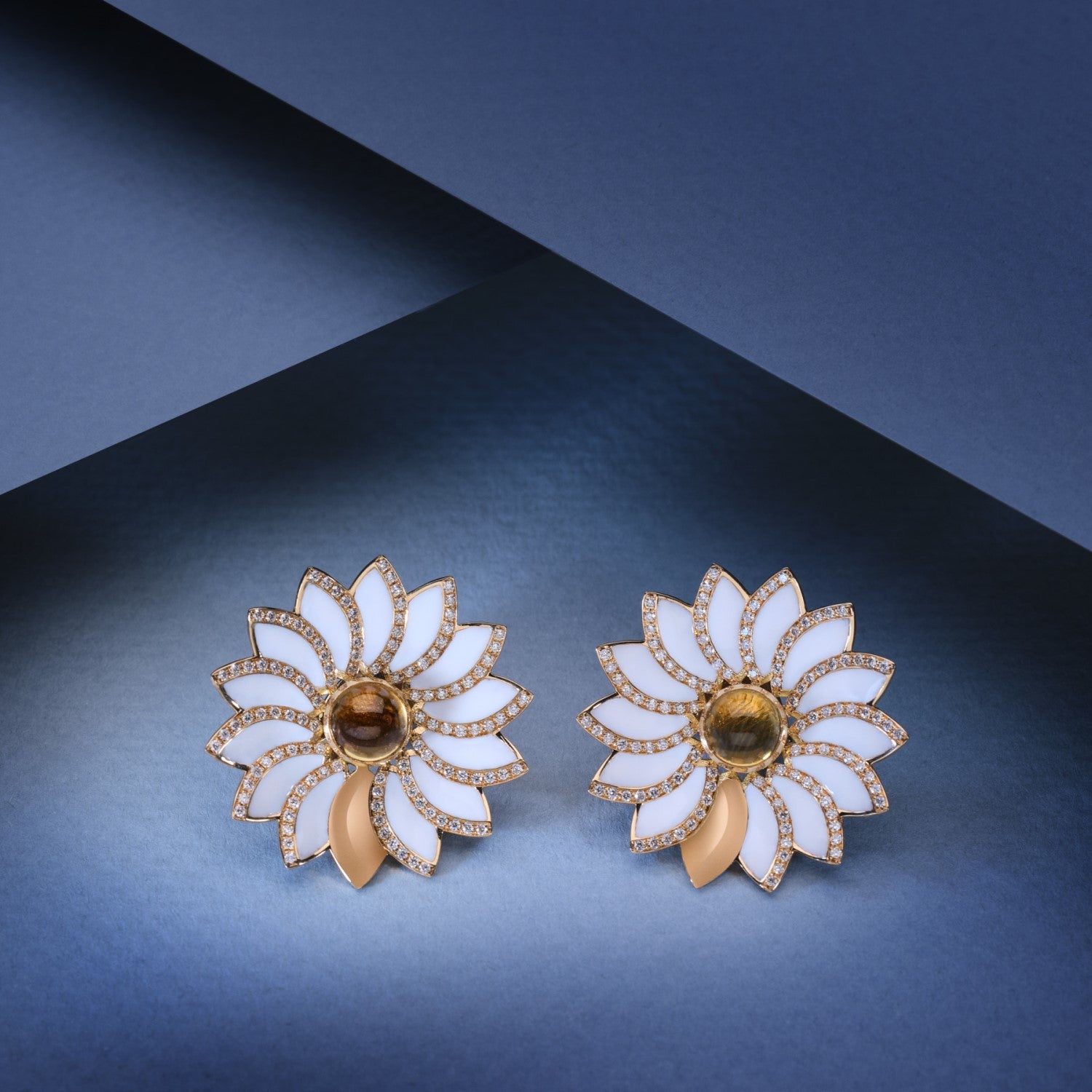 Daisy Citrine Earrings