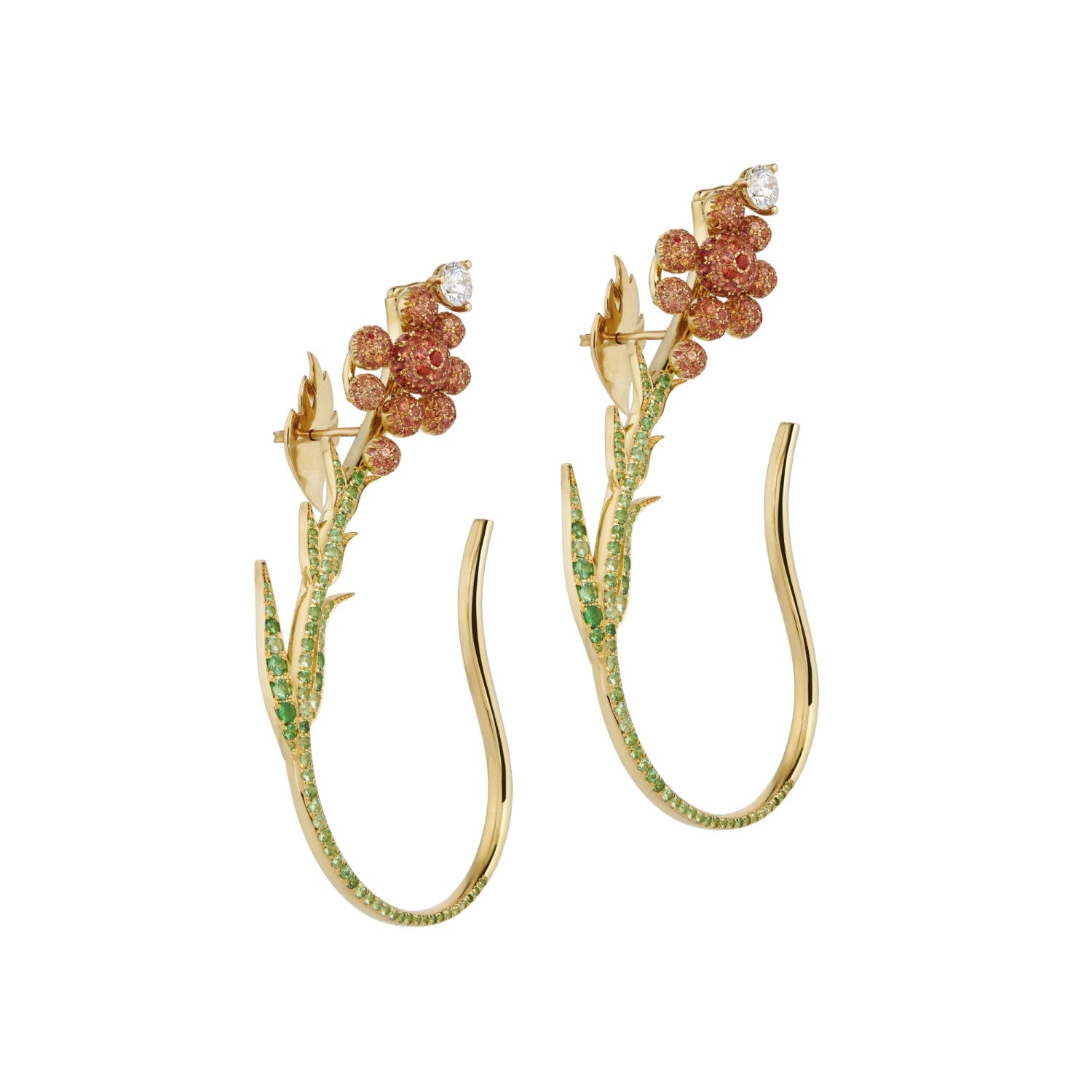 Natural Treasures Mimosa Climber Earrings