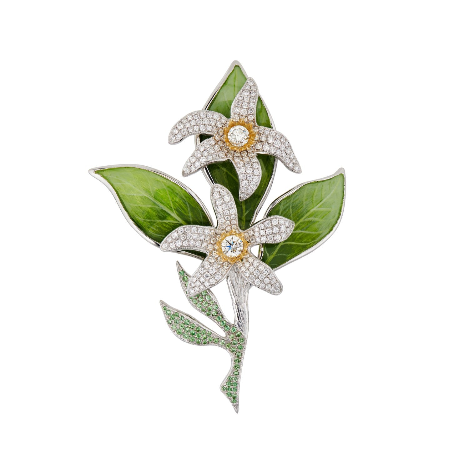 Natural Treasures Orange Blossom Brooch