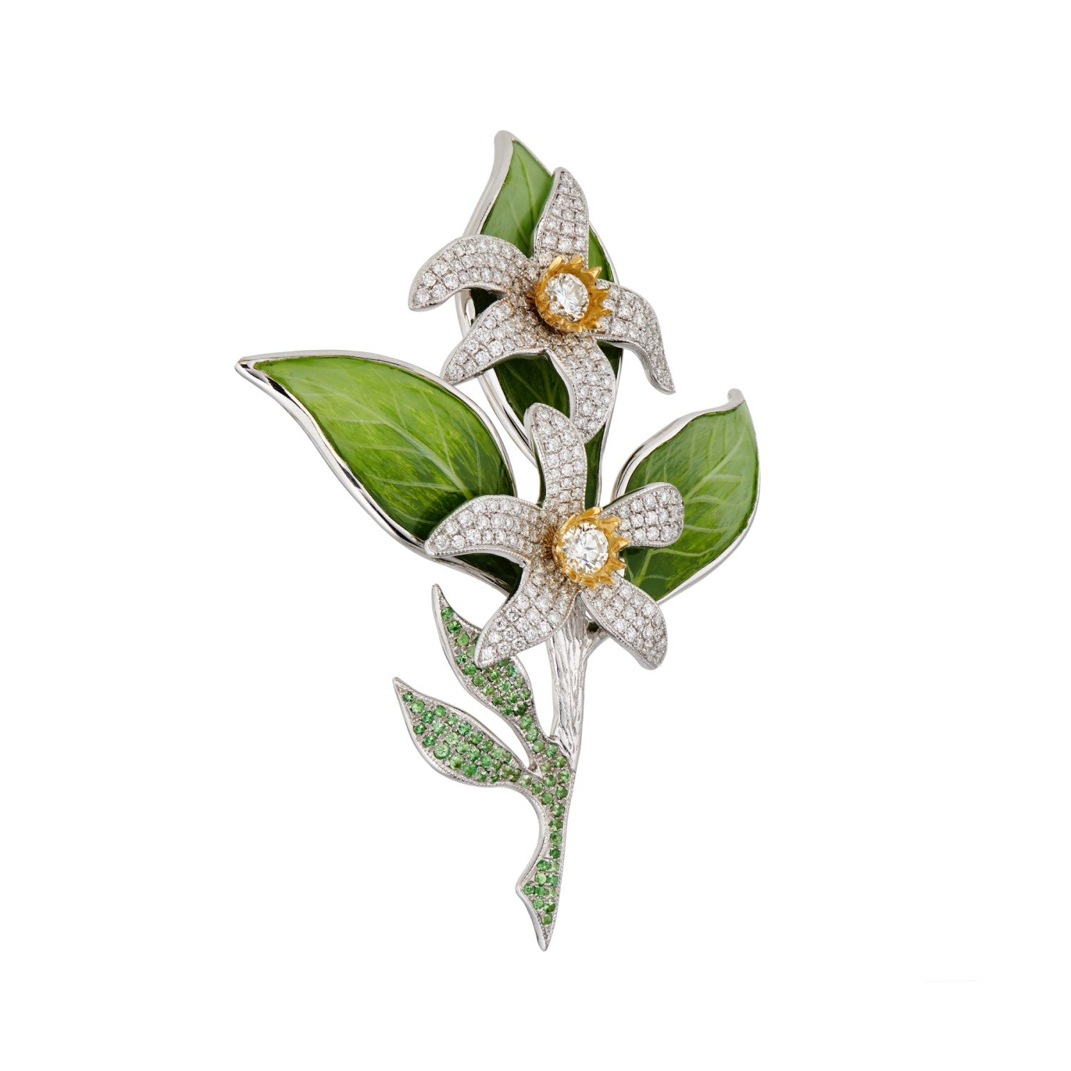Natural Treasures Orange Blossom Brooch