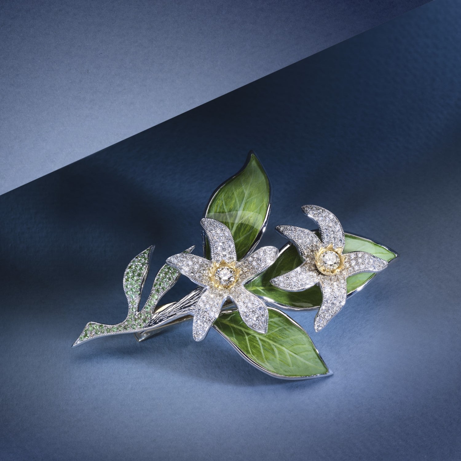 Natural Treasures Orange Blossom Brooch