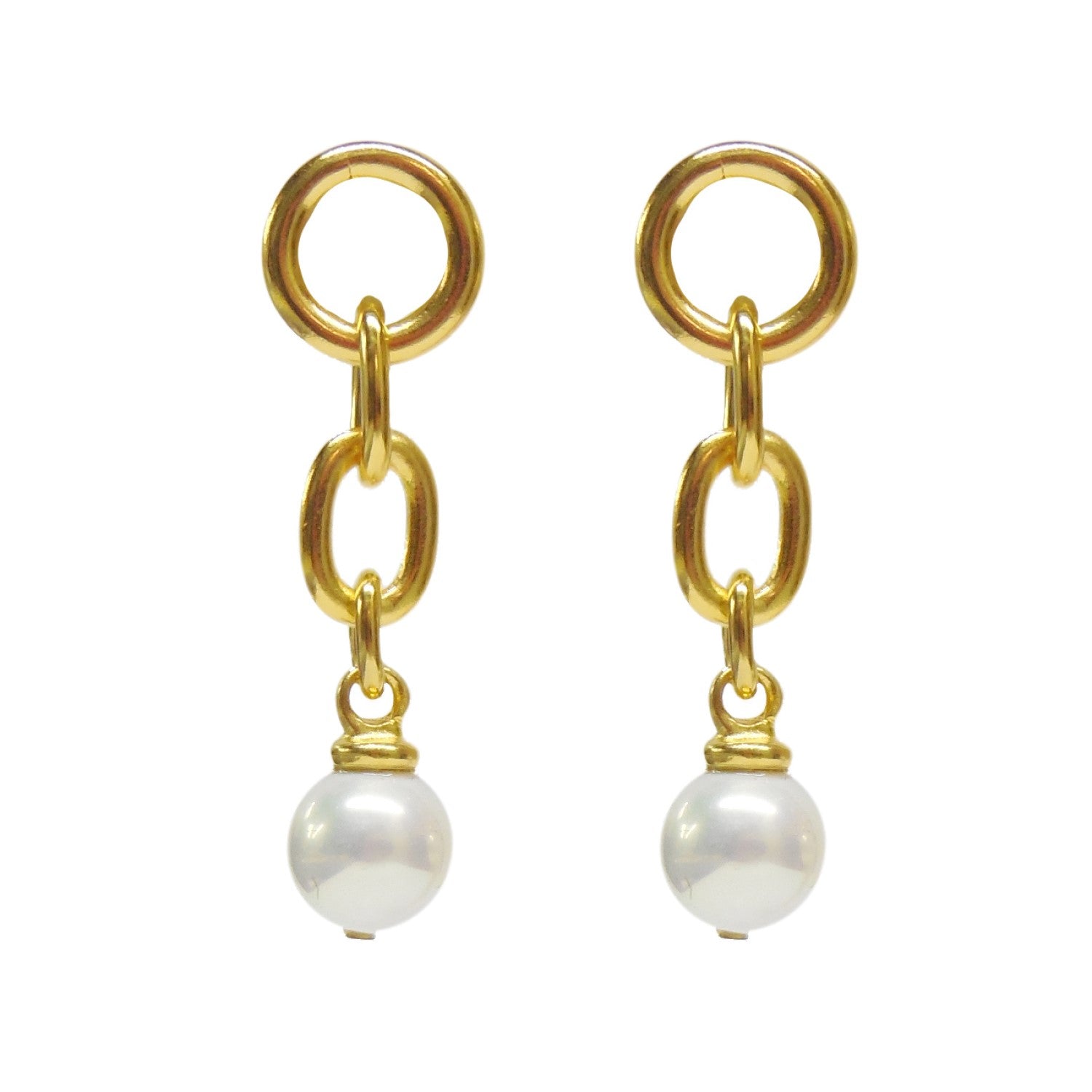 Link Pearl Earrings
