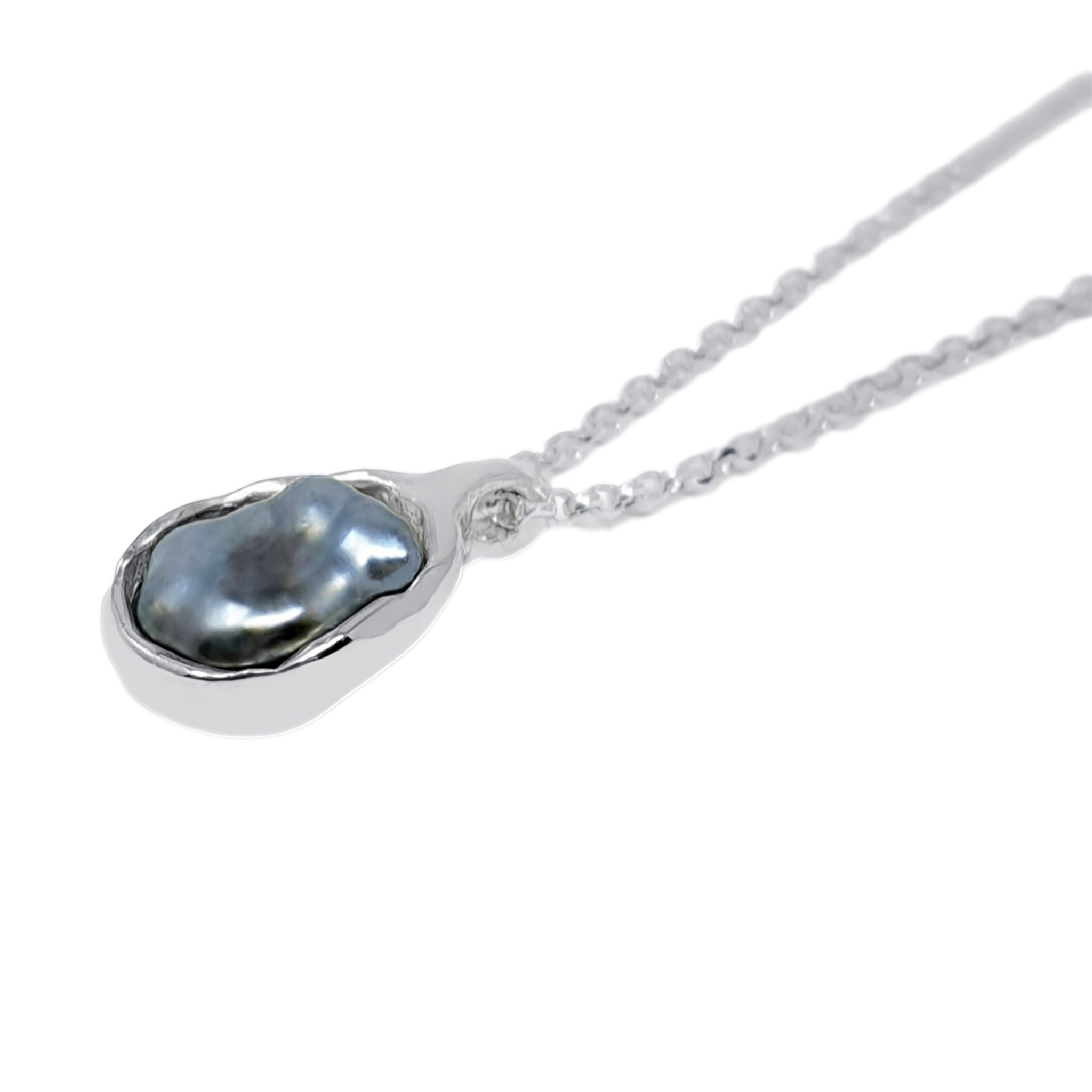 Tahitian Pearl No. 11 Pendant in Silver Considered Jewellery La Maison Couture