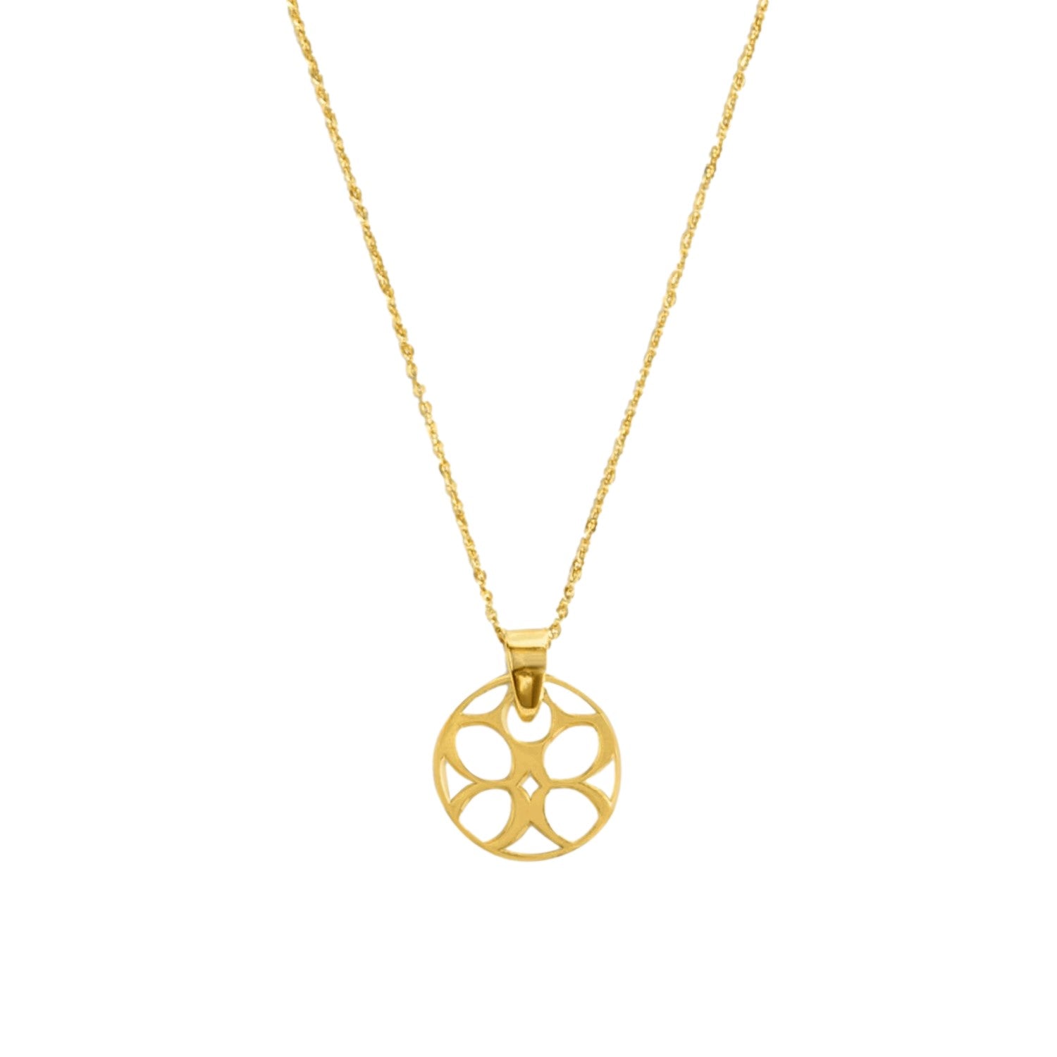 Signature Mini Disc Necklace in Gold Vermeil