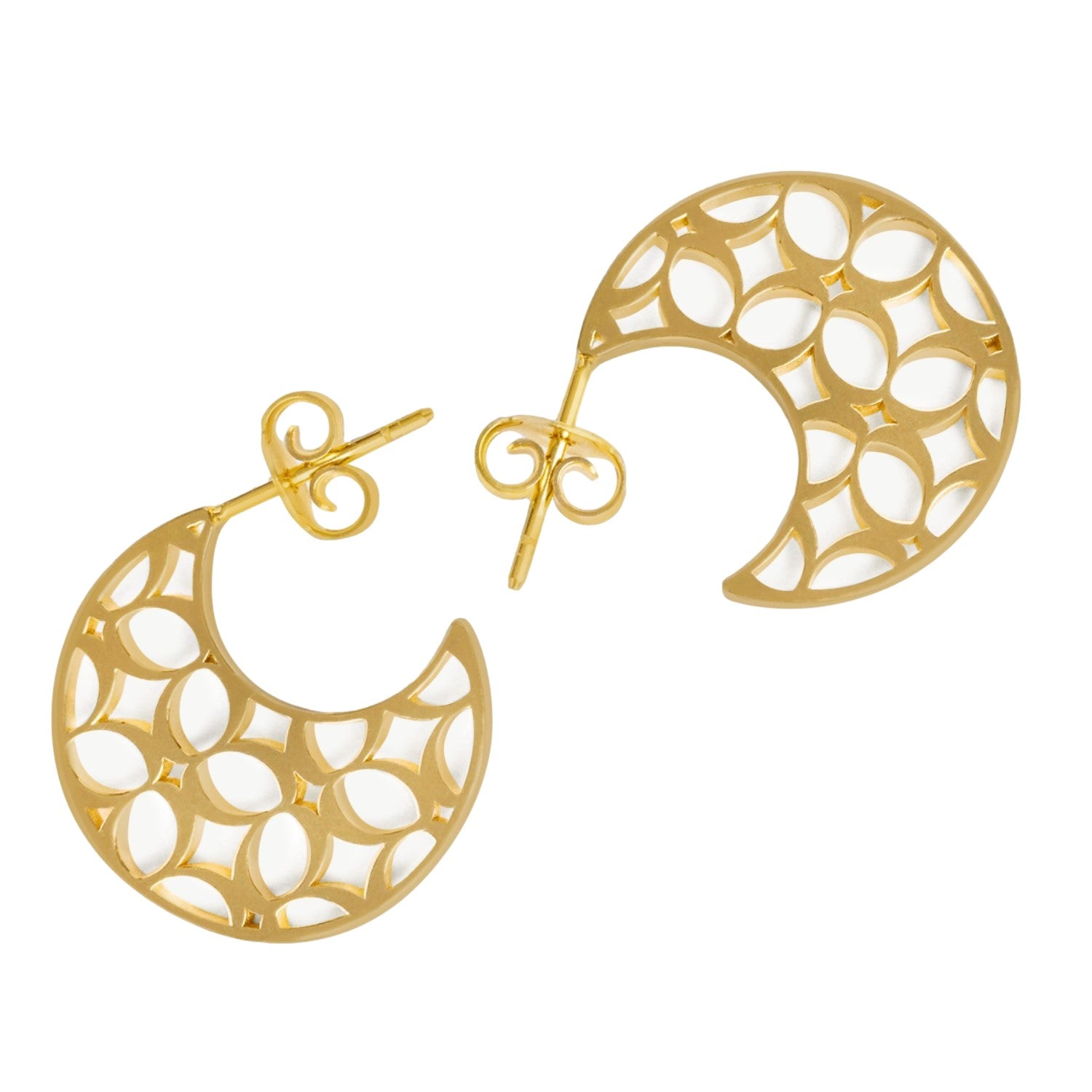 Signature Crescent Earrings in Gold Vermeil